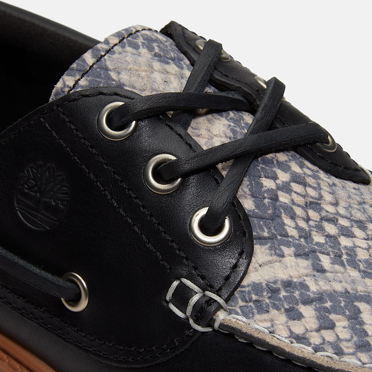 Scarpa da Barca con Plateau Stone Street da Donna in colore nero TBL colore nero ALT7