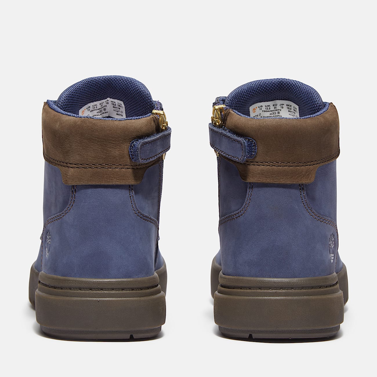 Seneca Bay Zip  Lace Trainer for Junior in Dark Blue TBL Blue ALT5