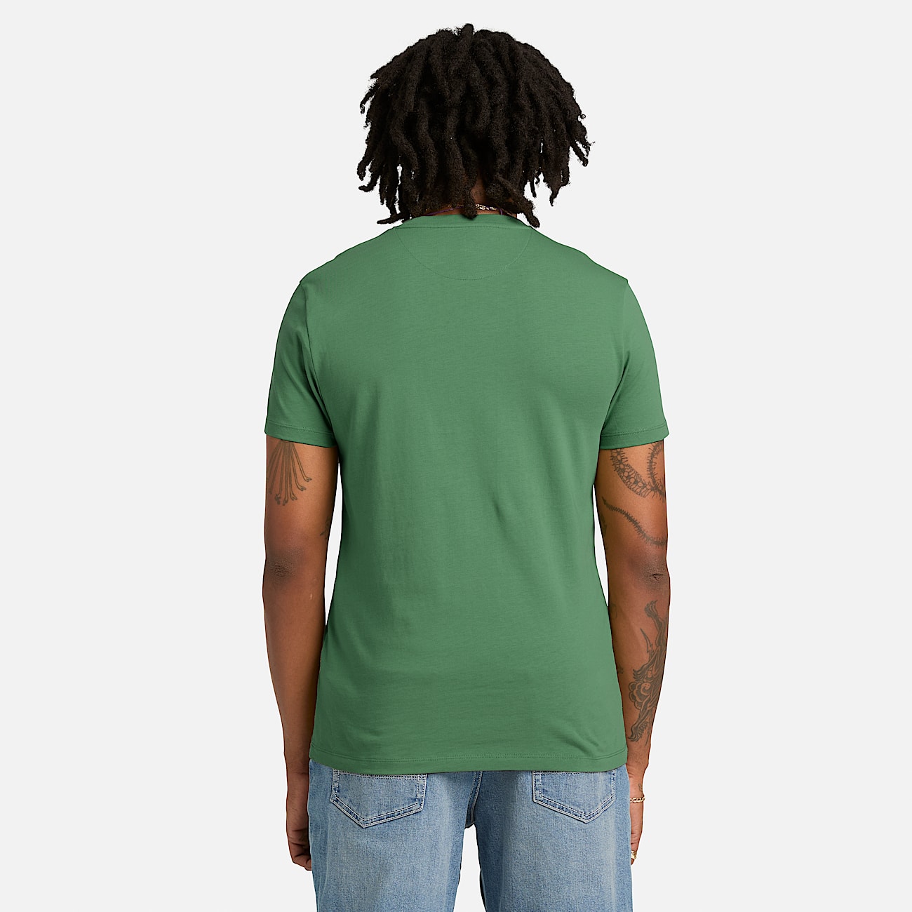 Camiseta de manga corta Dunstan River para hombre en verde oscuro - 5