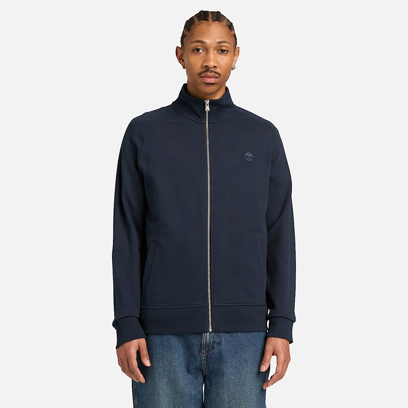 Exeter River Sweatshirt mit durchgehendem Reiverschluss fr Herren in Dunkelblau TBL Blau ALT1