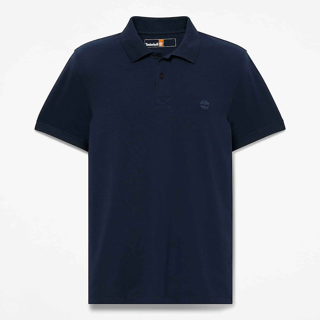 Polo elástico de manga corta Millers River para hombre en azul oscuro - 1