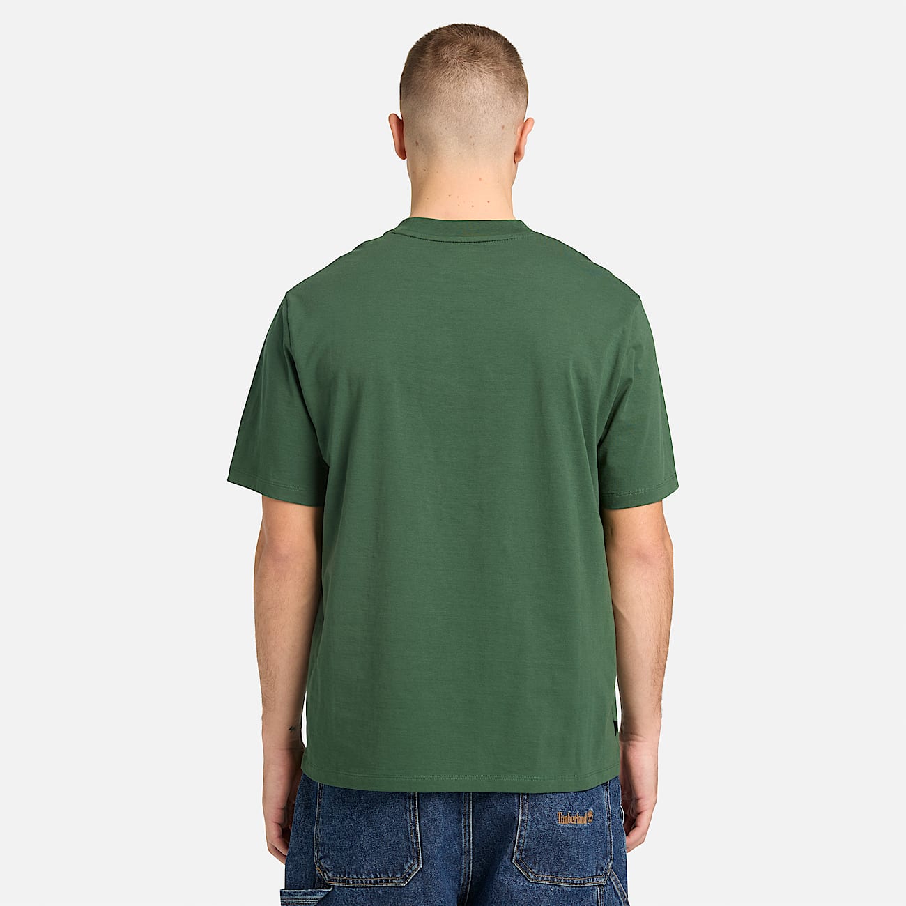 Hampthon ShortSleeve TShirt for Men in Dark Green TBL Green ALT8