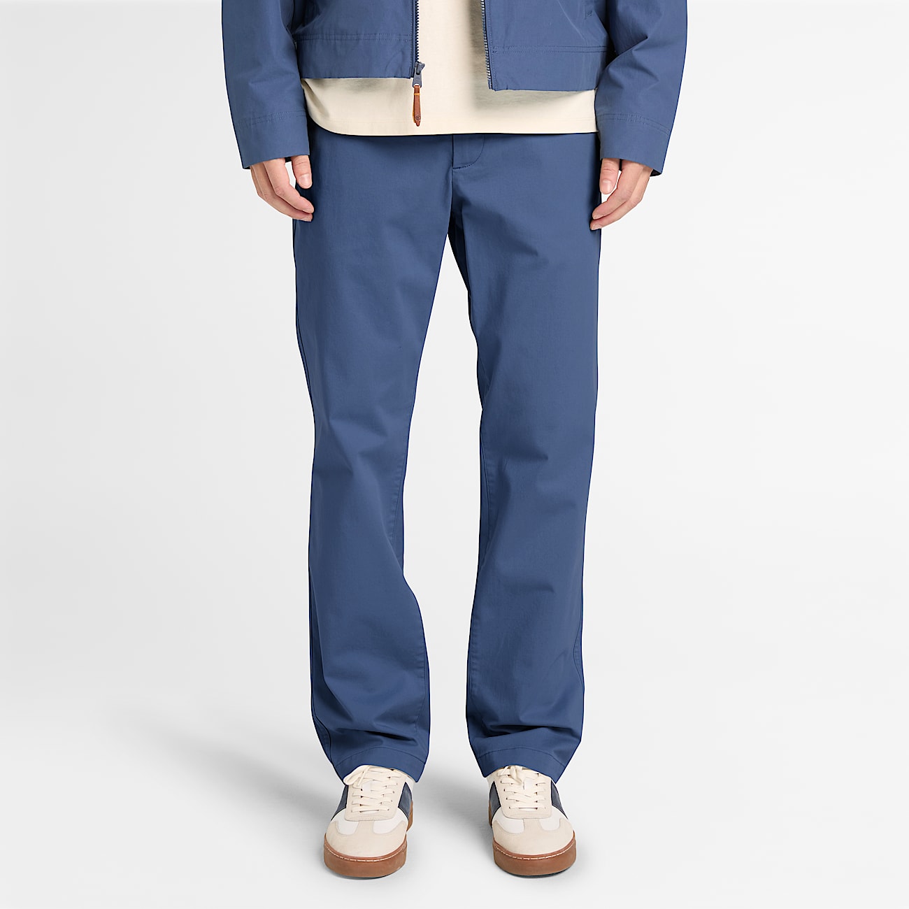 Gerade Topsfield Chinohose aus Twill fr Herren in Blau TBL Blau ALT1
