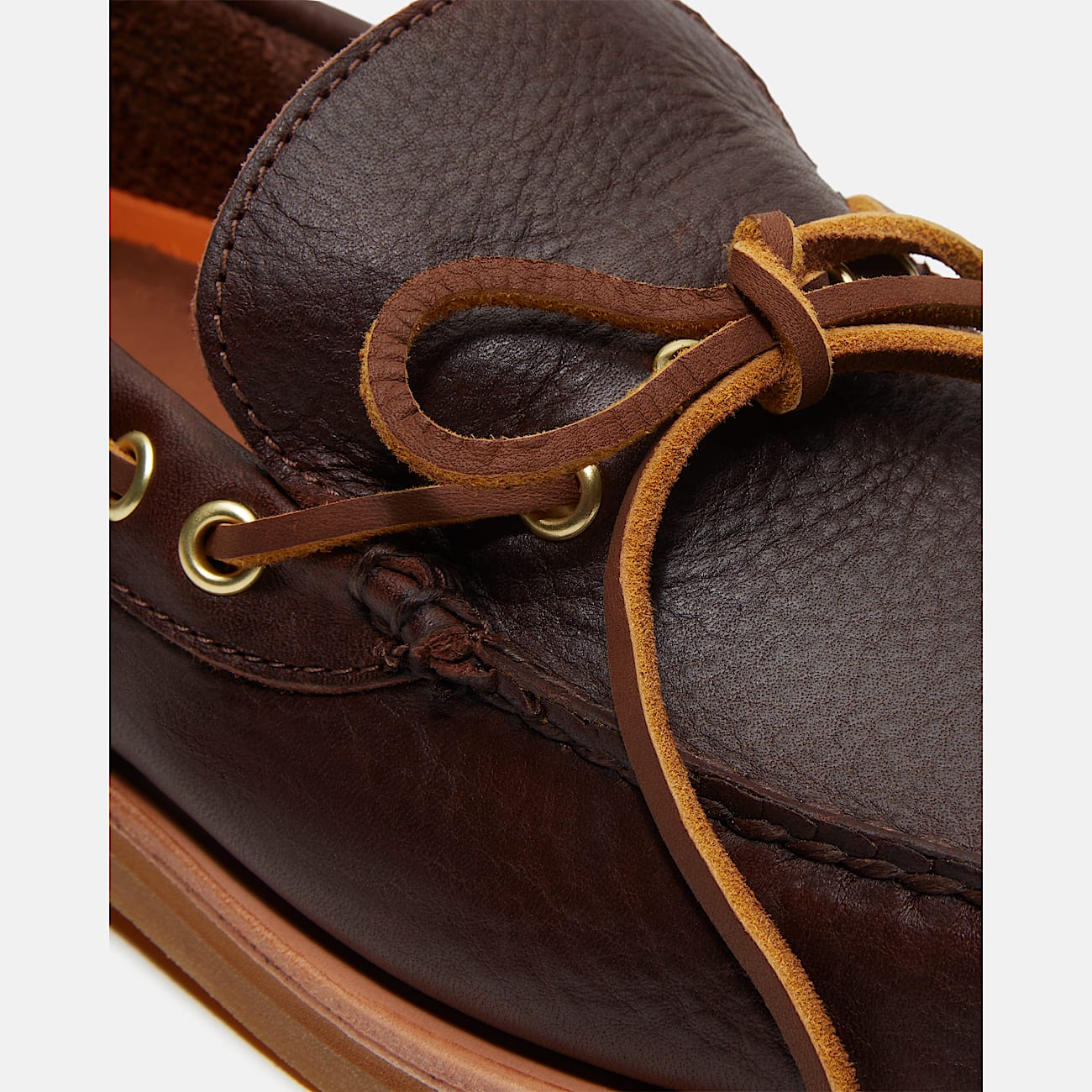 Handgefertigter Bootsschuh fr Herren in Dunkelbraun TBL Braun ALT7