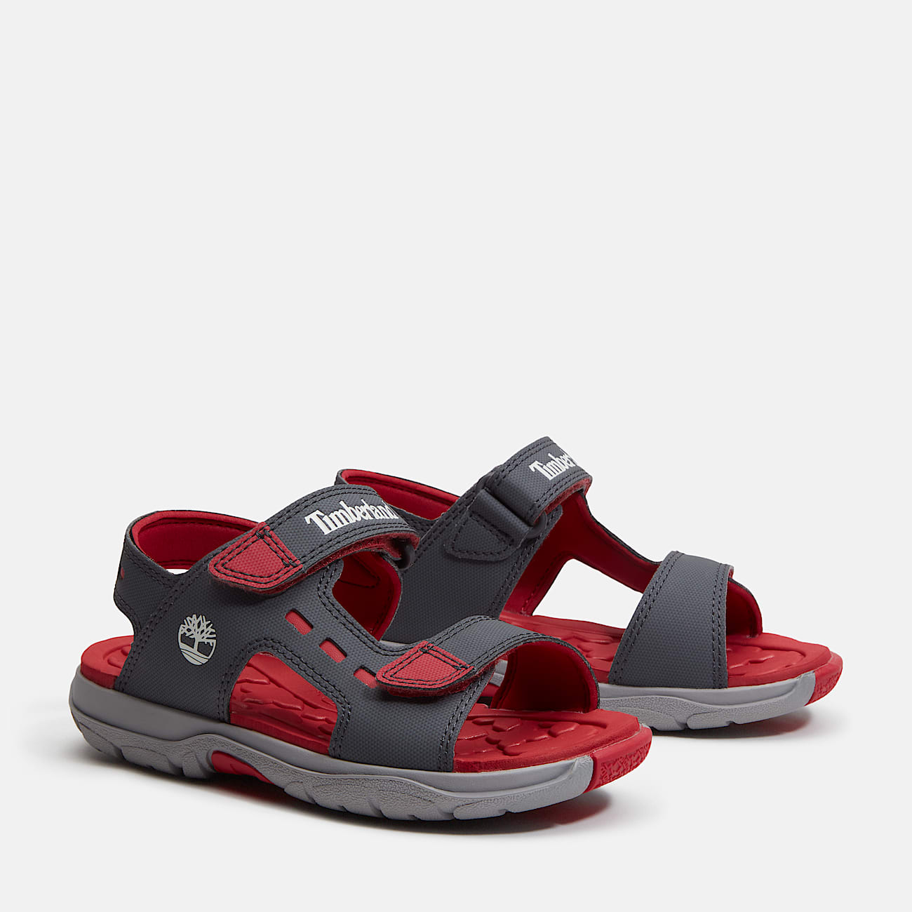 Moss Jump sandal med bagrem til unge i mrkegr TBL Gr ALT4