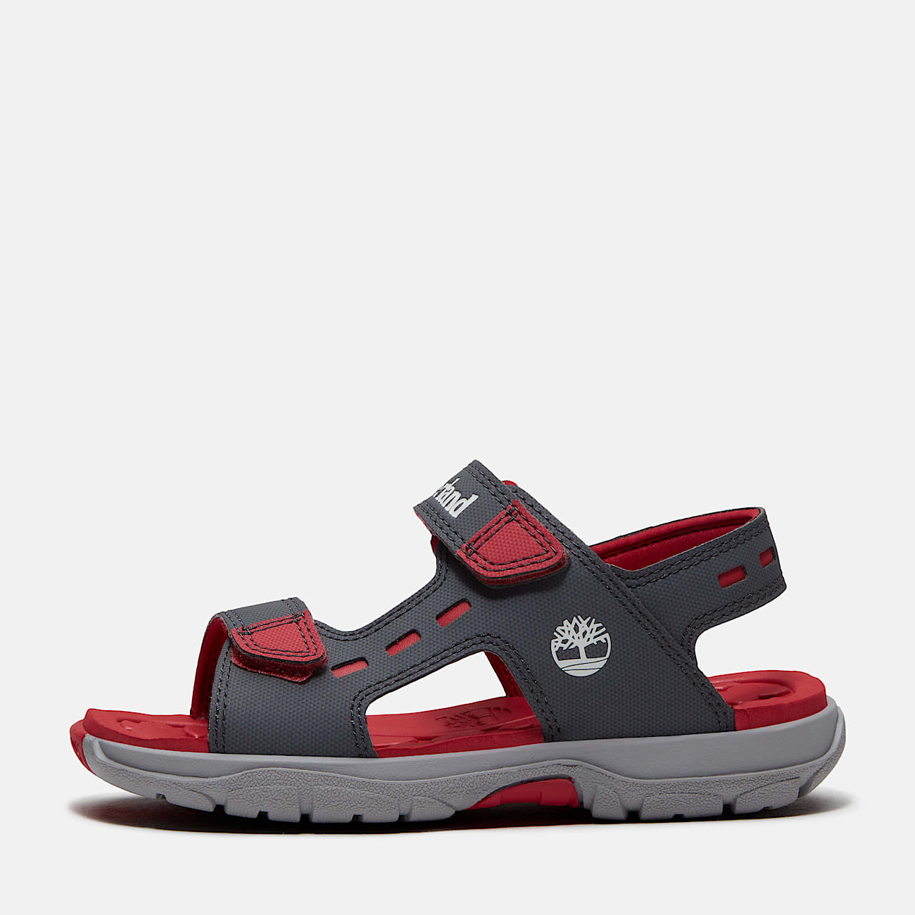 Moss Jump sandal med bagrem til unge i mrkegr TBL Gr ALT8