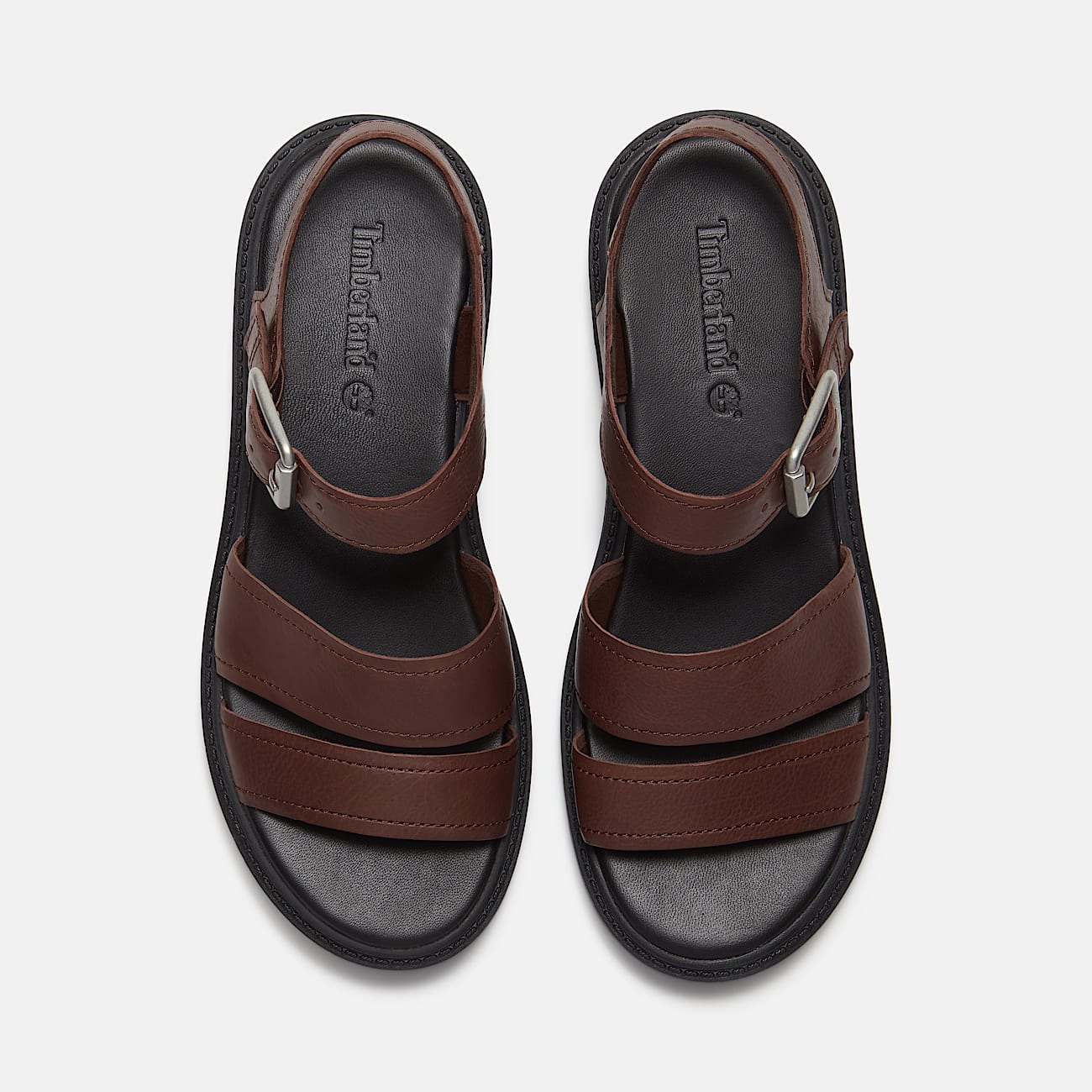 Stone Street Platform Backstrap Sandal for Women in Dark Brown - 2