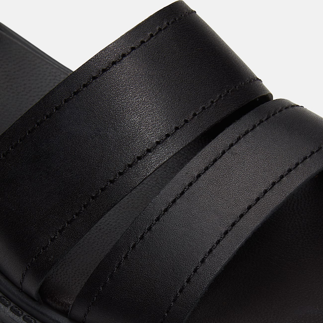 Stone Street Platform Backstrap Sandal for Women in Black - 7