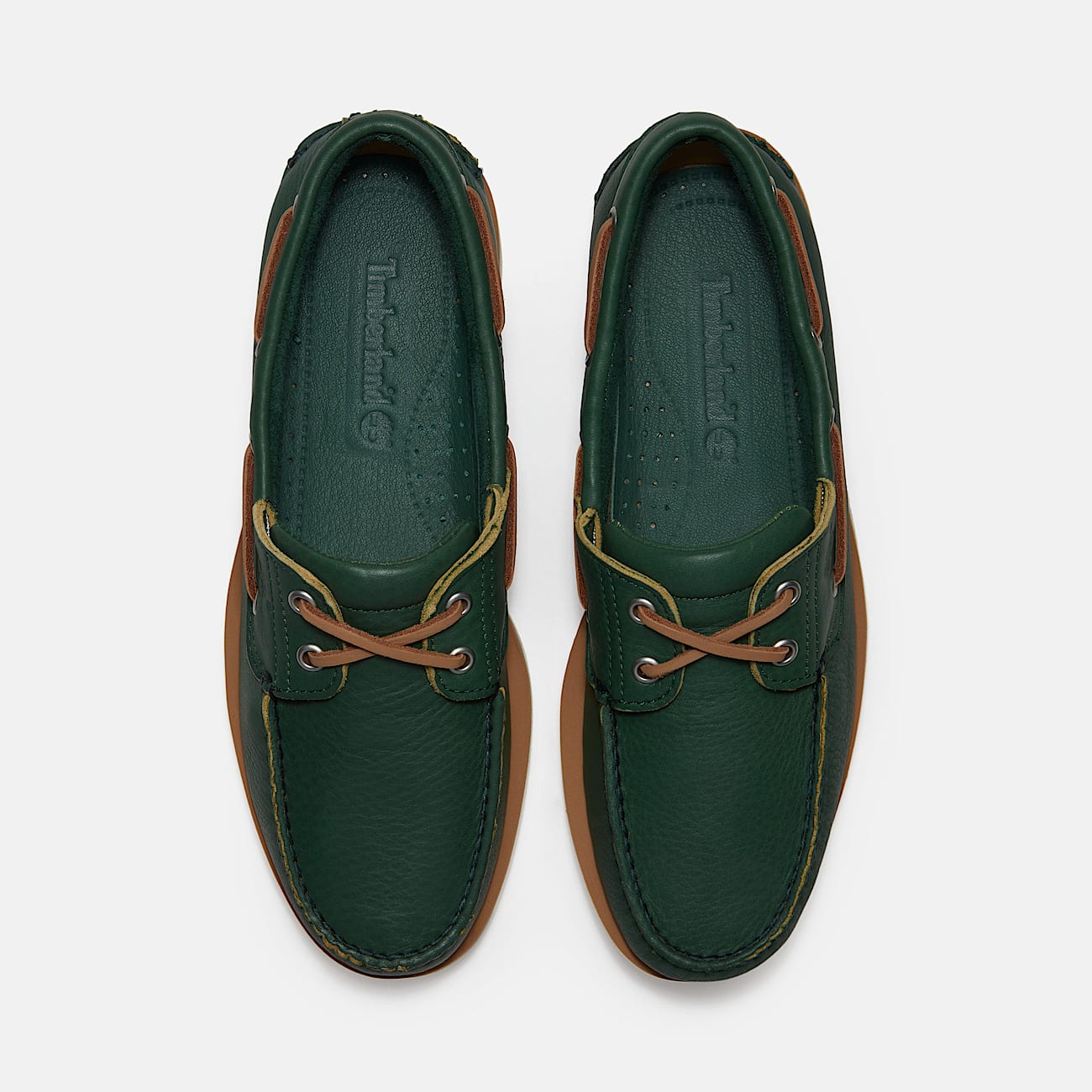 Lake House Classic 2Eye Boat Shoe for Men in Green TBL Green ALT2