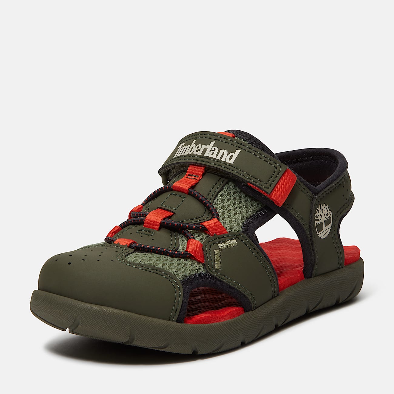 Perkins Row Fisherman Sandal for Youth in Dark Green TBL Green ALT9