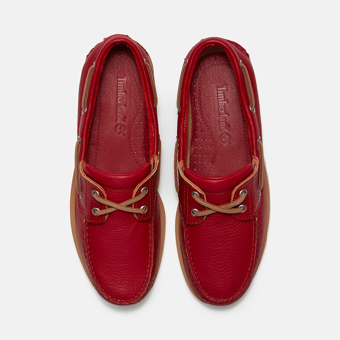 Lake House Classic 2Eye Boat Shoe for Men in Red TBL Red ALT2