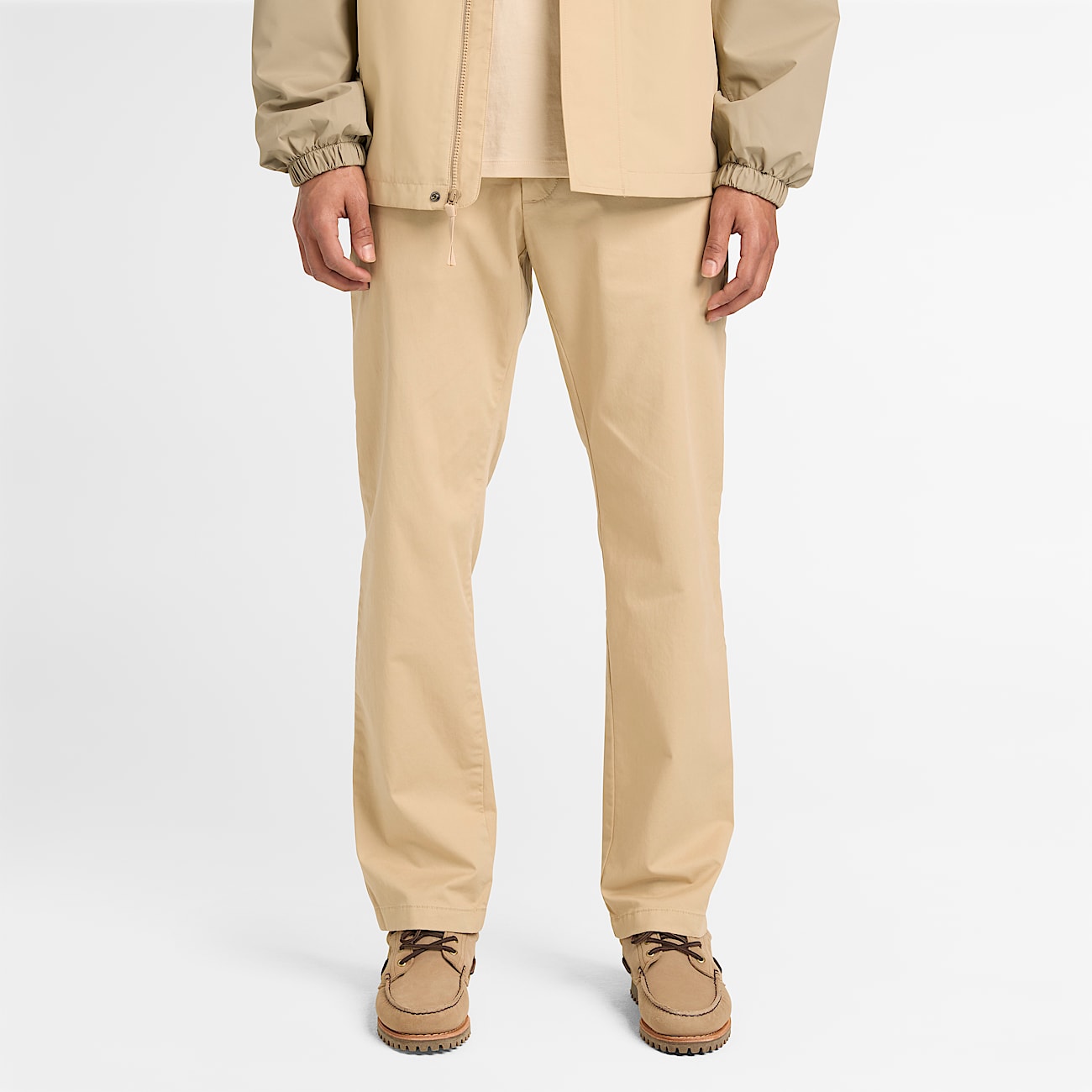 Claremont Chinohose aus Twill mit geradem Bein fr Herren in Beige TBL Beige ALT1