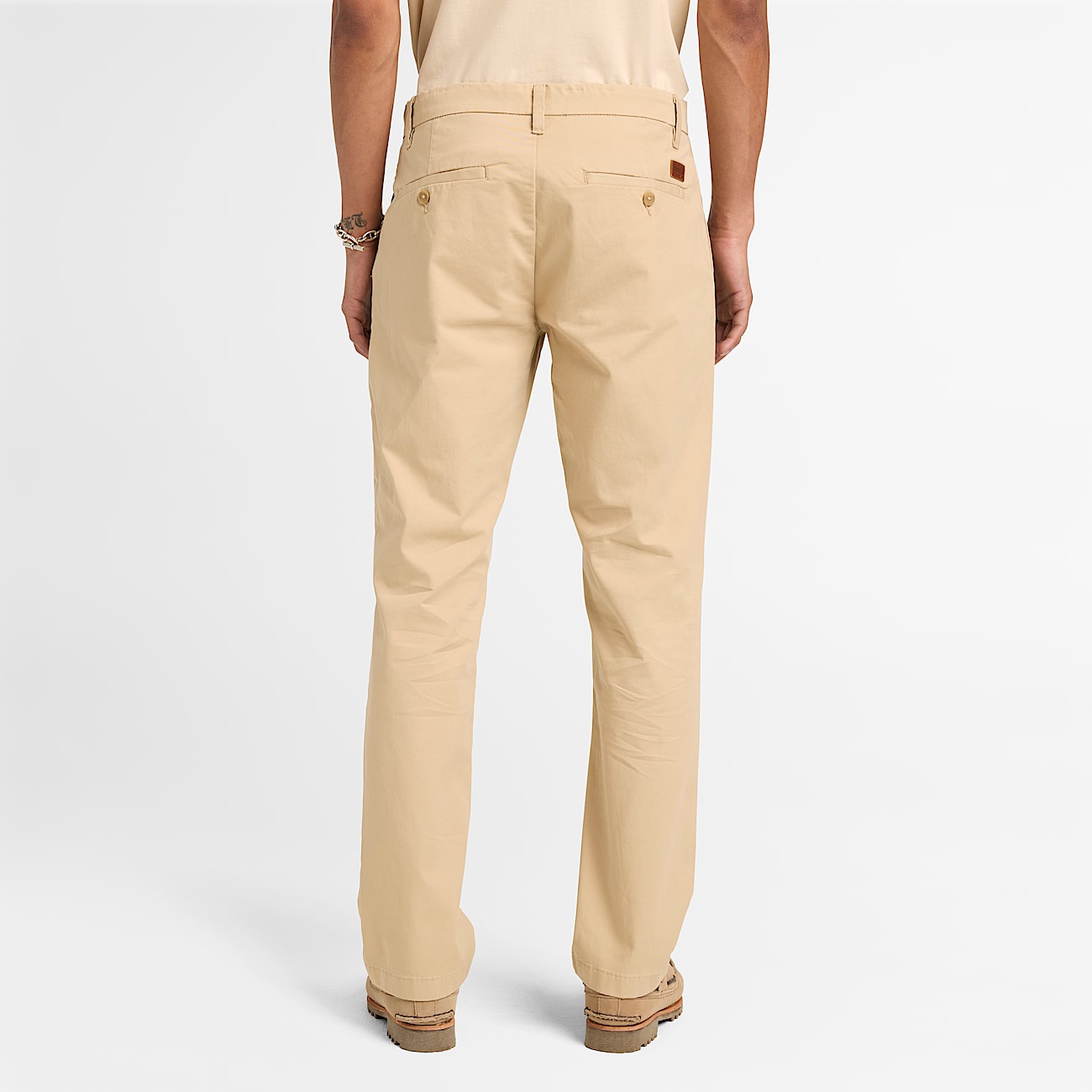 Claremont Chinohose aus Twill mit geradem Bein fr Herren in Beige TBL Beige ALT8