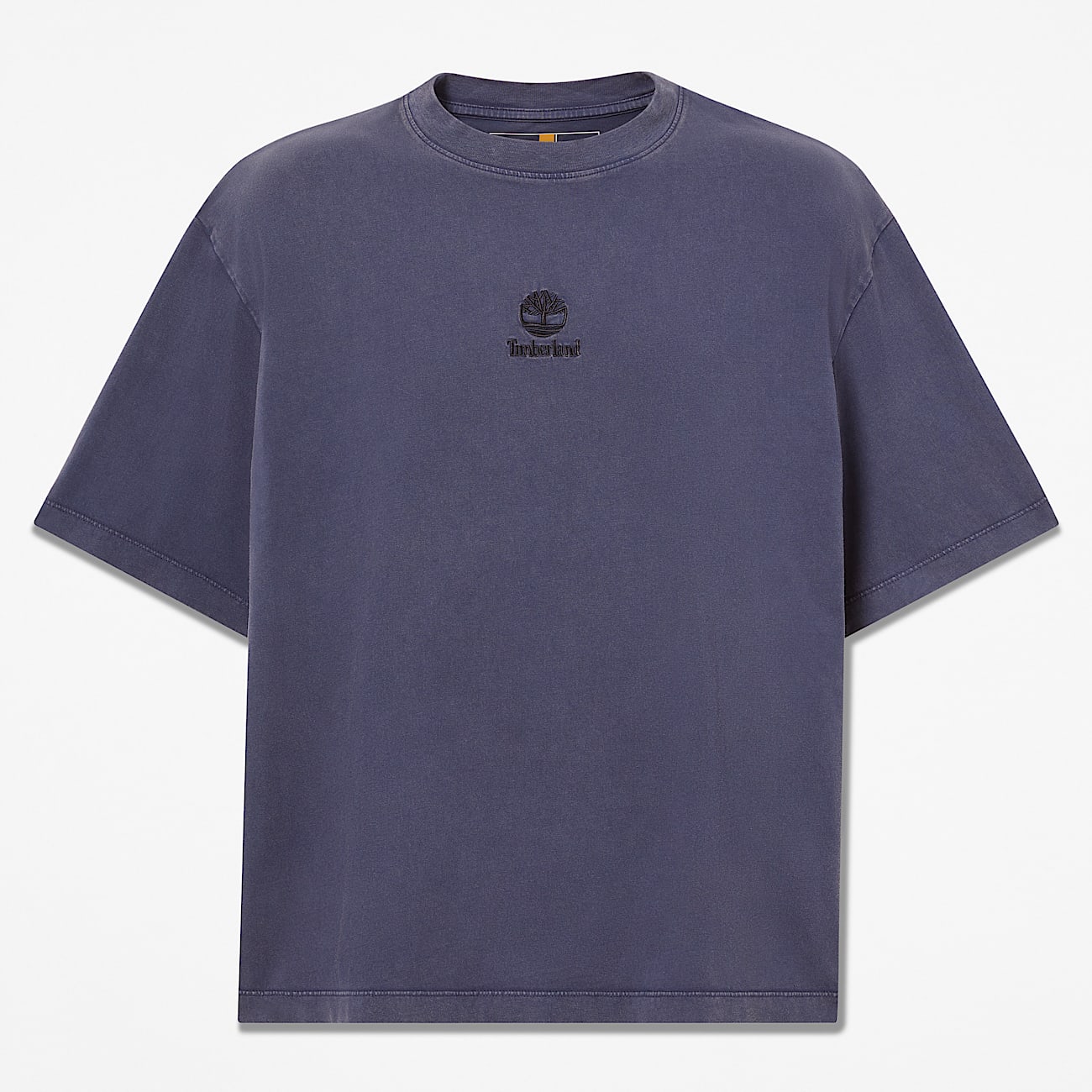 All Gender Sunwashed Embroidered Logo TShirt in Dark Blue TBL Blue HERO