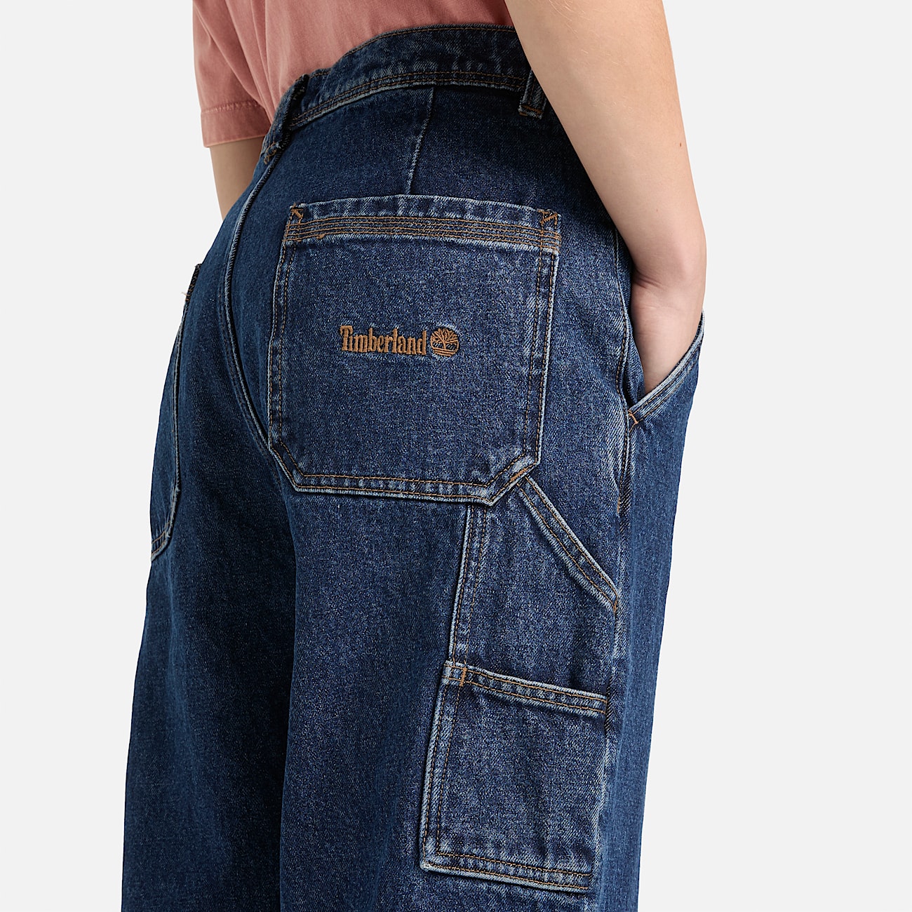 All Gender Denim Carpenter Trouser in Blue - 5