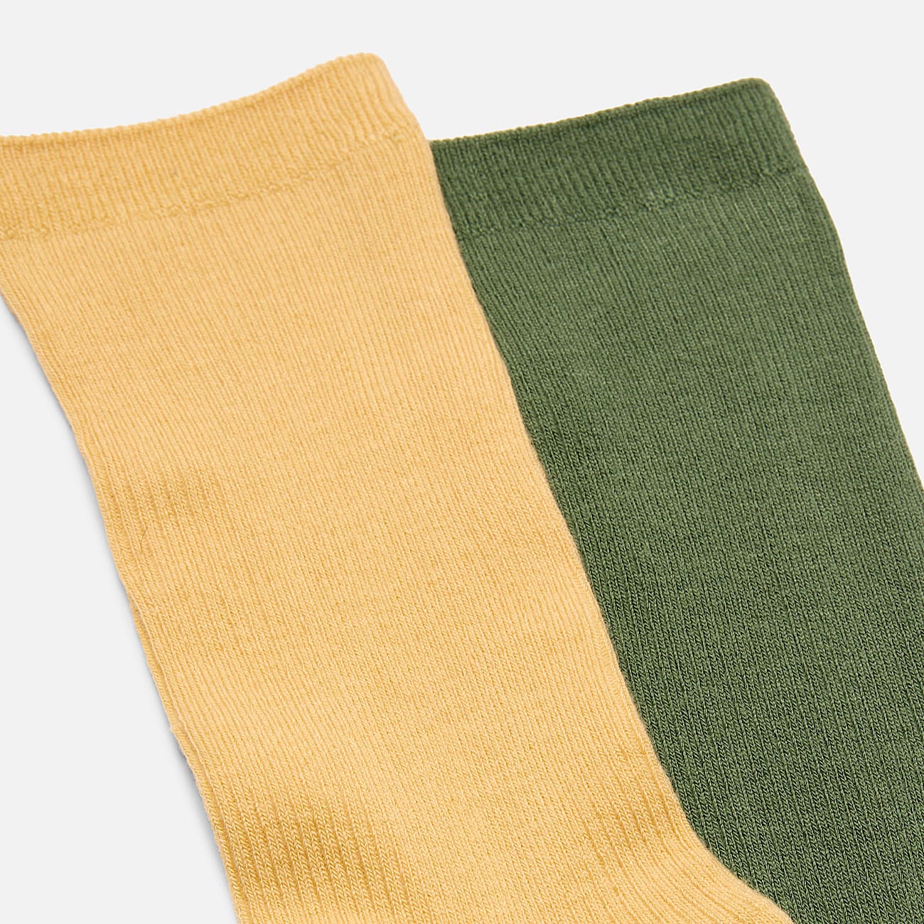 Lot de 2 paires de chaussettes cteles lgres vert fonc TBL Verte ALT1