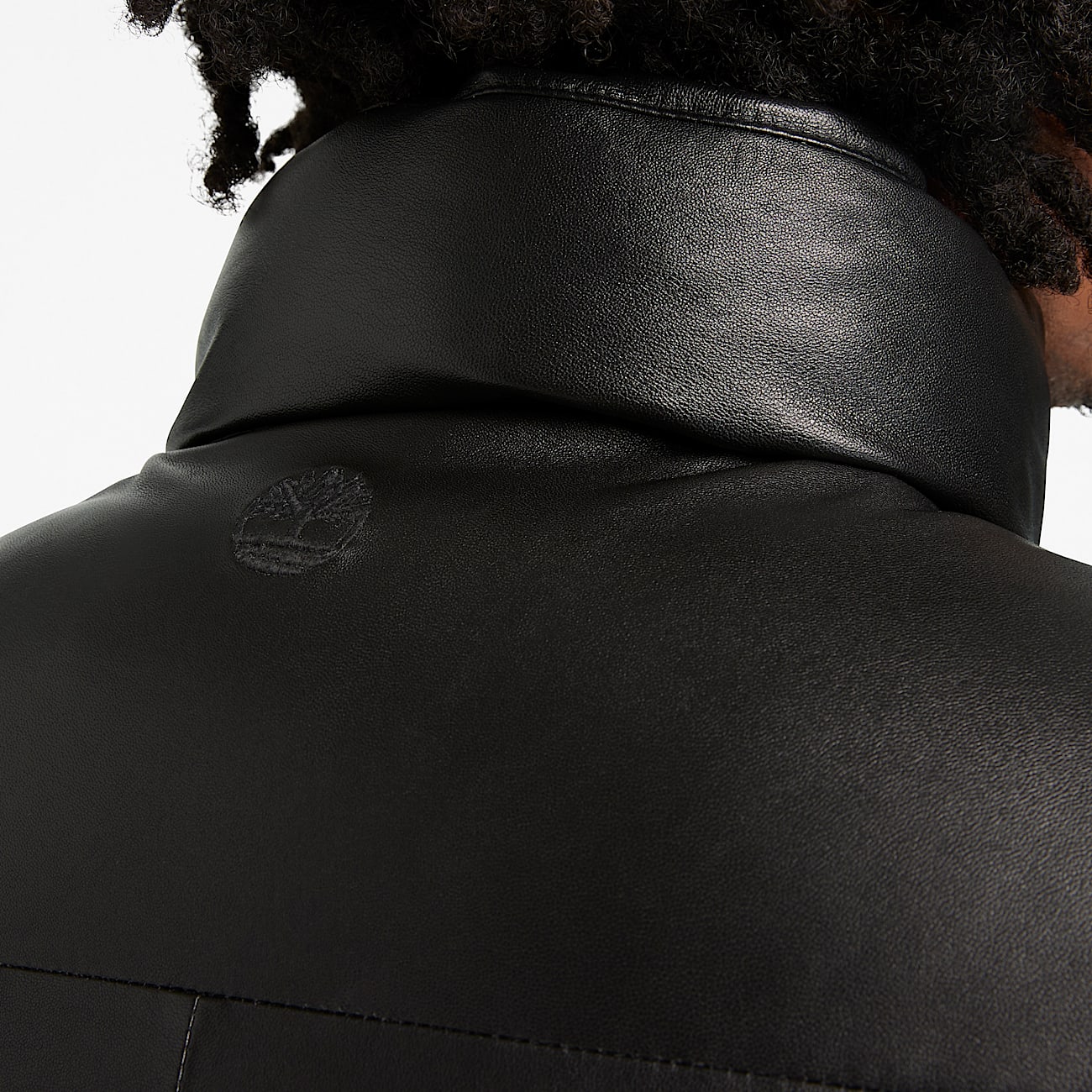 Doudoune en cuir Welch Mountain pour homme en noir TBL noir ALT5