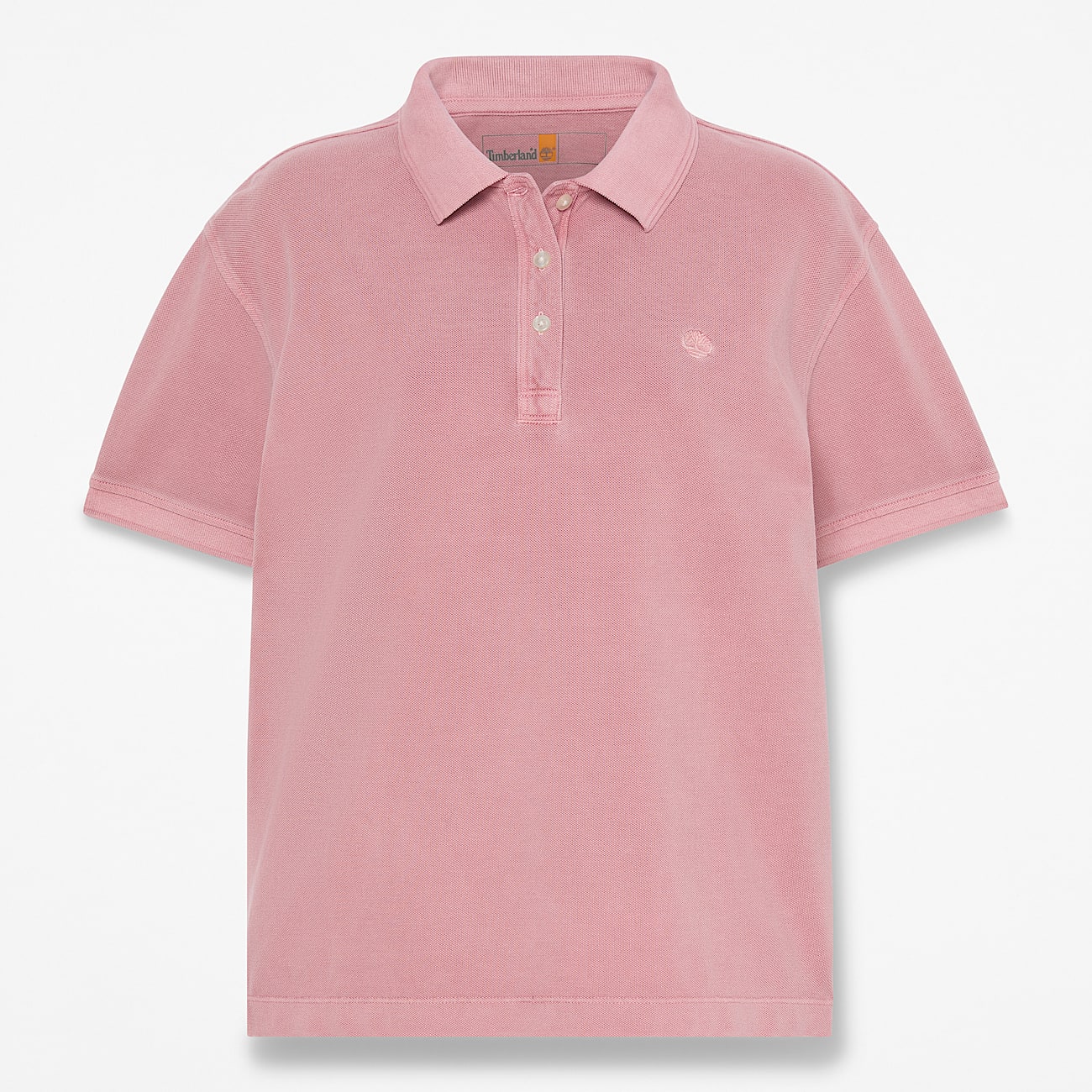 Stckgefrbtes kurzrmeliges PiquPolohemd fr Damen in Pink TBL Pink HERO