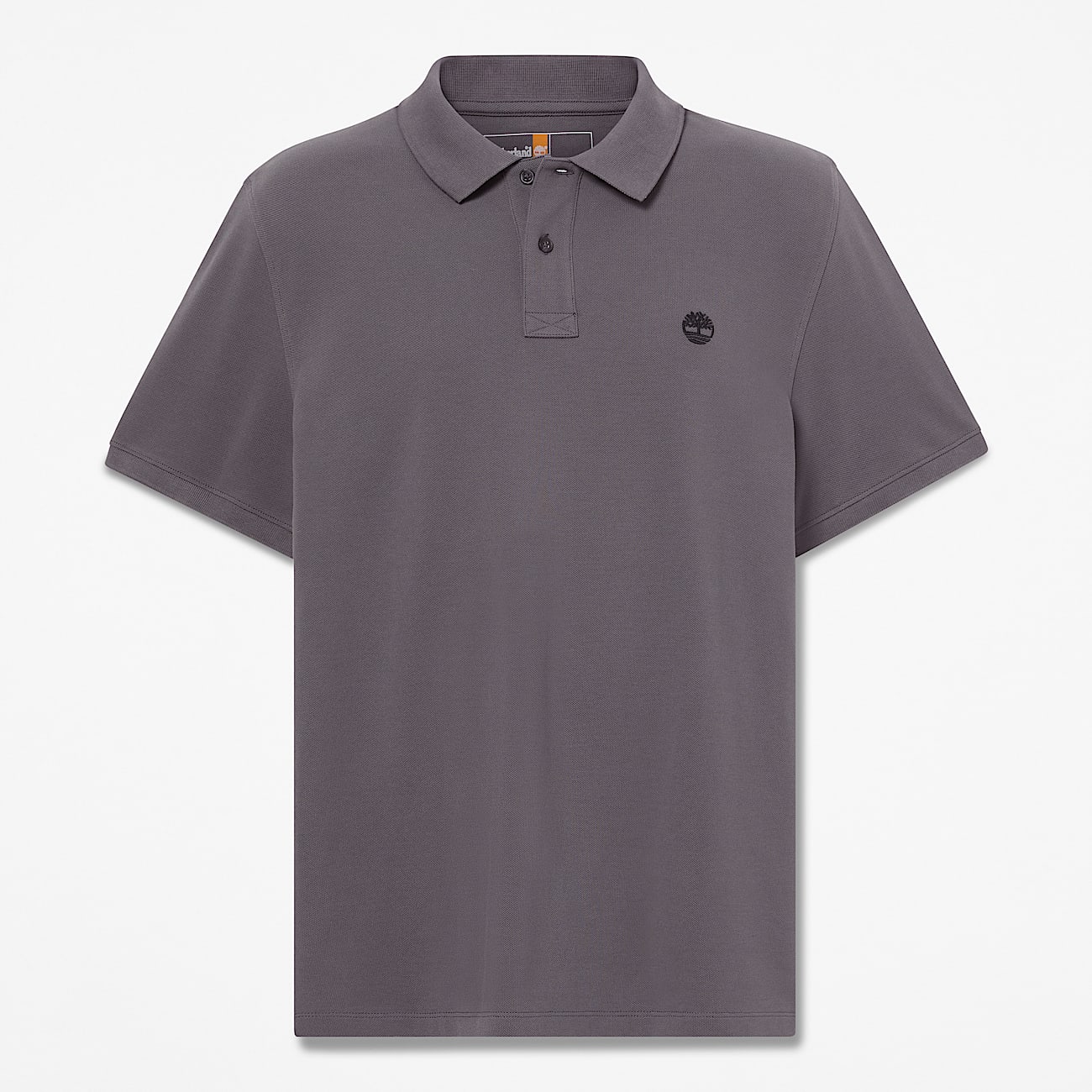 Polo de manga corta en piqu Millers River para hombre en gris oscuro TBL gris HERO