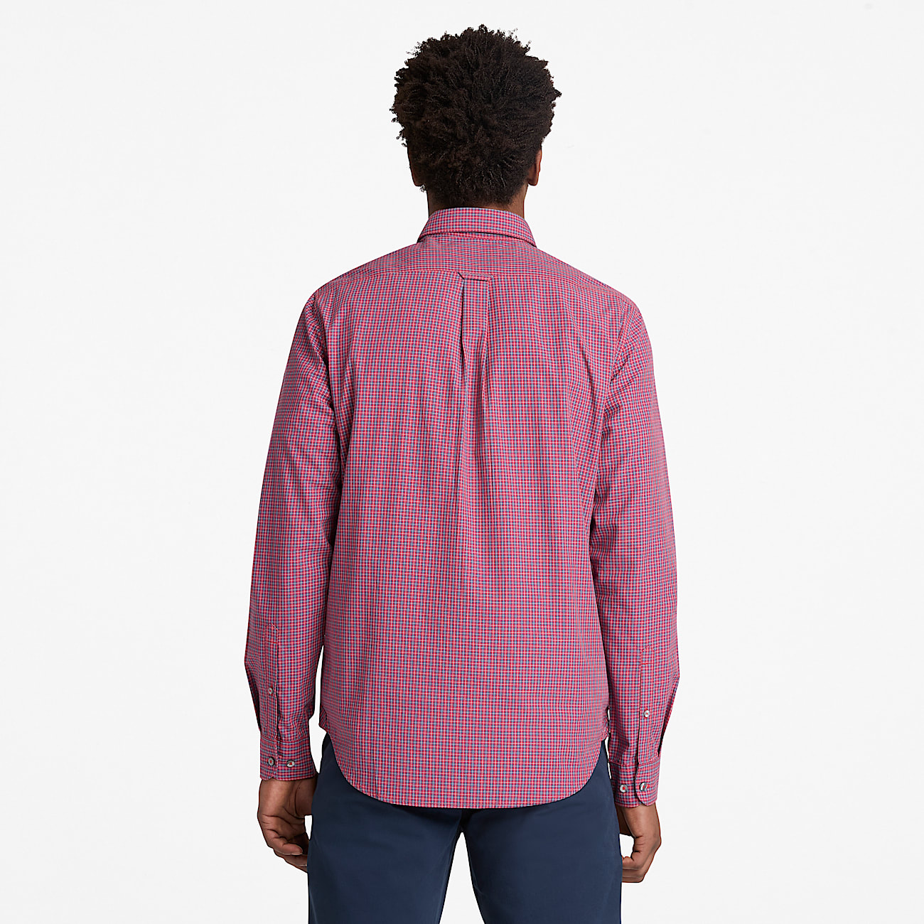 Micro Plaid PopelineHemd fr Herren in Rot TBL Rot ALT8