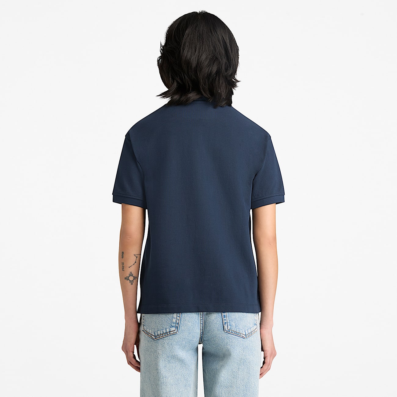 Kurzrmeliges PiquPolohemd fr Damen in Dunkelblau TBL Blau ALT8