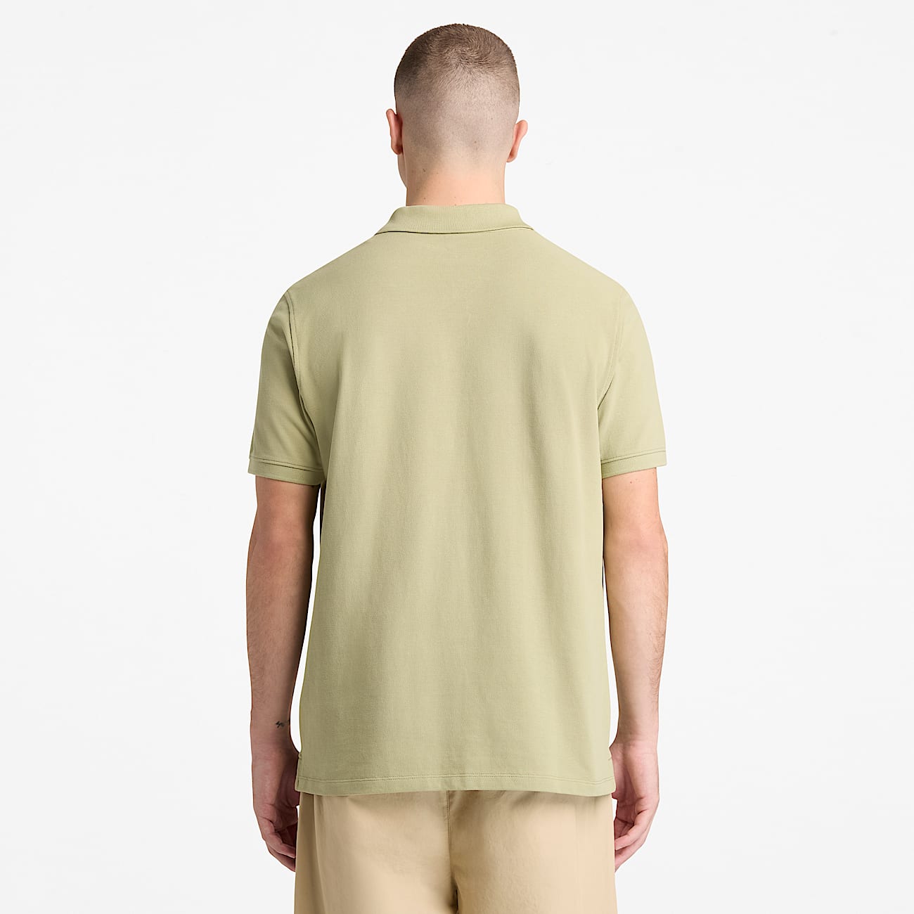 Millers River Short-Sleeve Pique Polo Shirt for Men in Green - 5