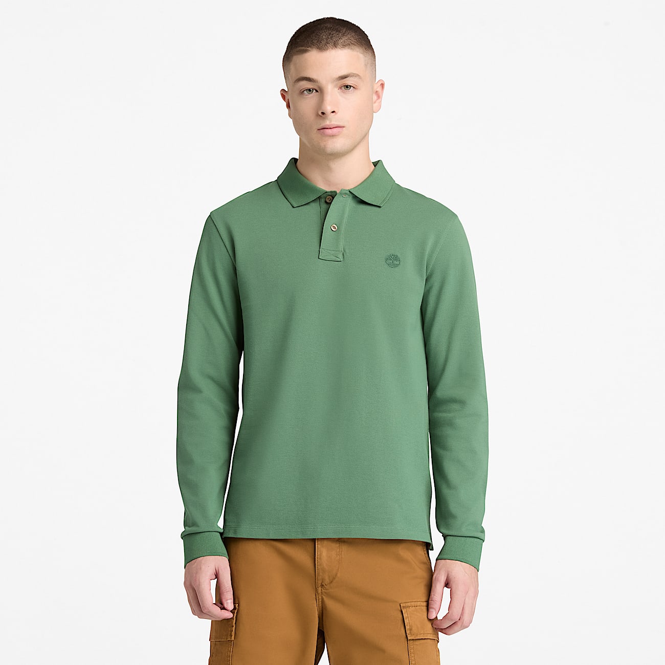 Oyster River LangarmPolohemd in SlimFit fr Herren in Grn TBL Grn ALT1