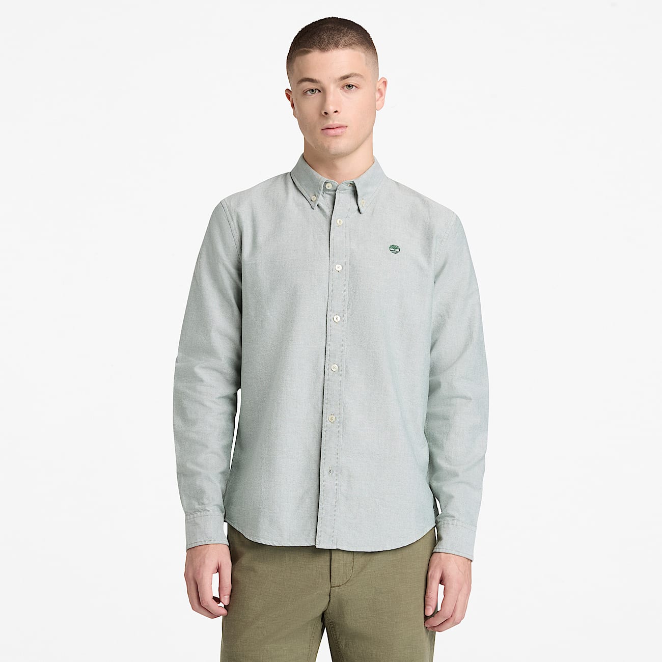 Oxford Shirt for Men in Dark Green - 2