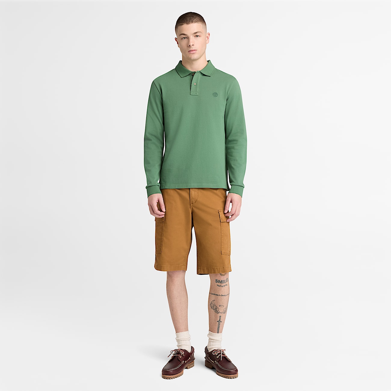 Oyster River LangarmPolohemd in SlimFit fr Herren in Grn TBL Grn ALT2