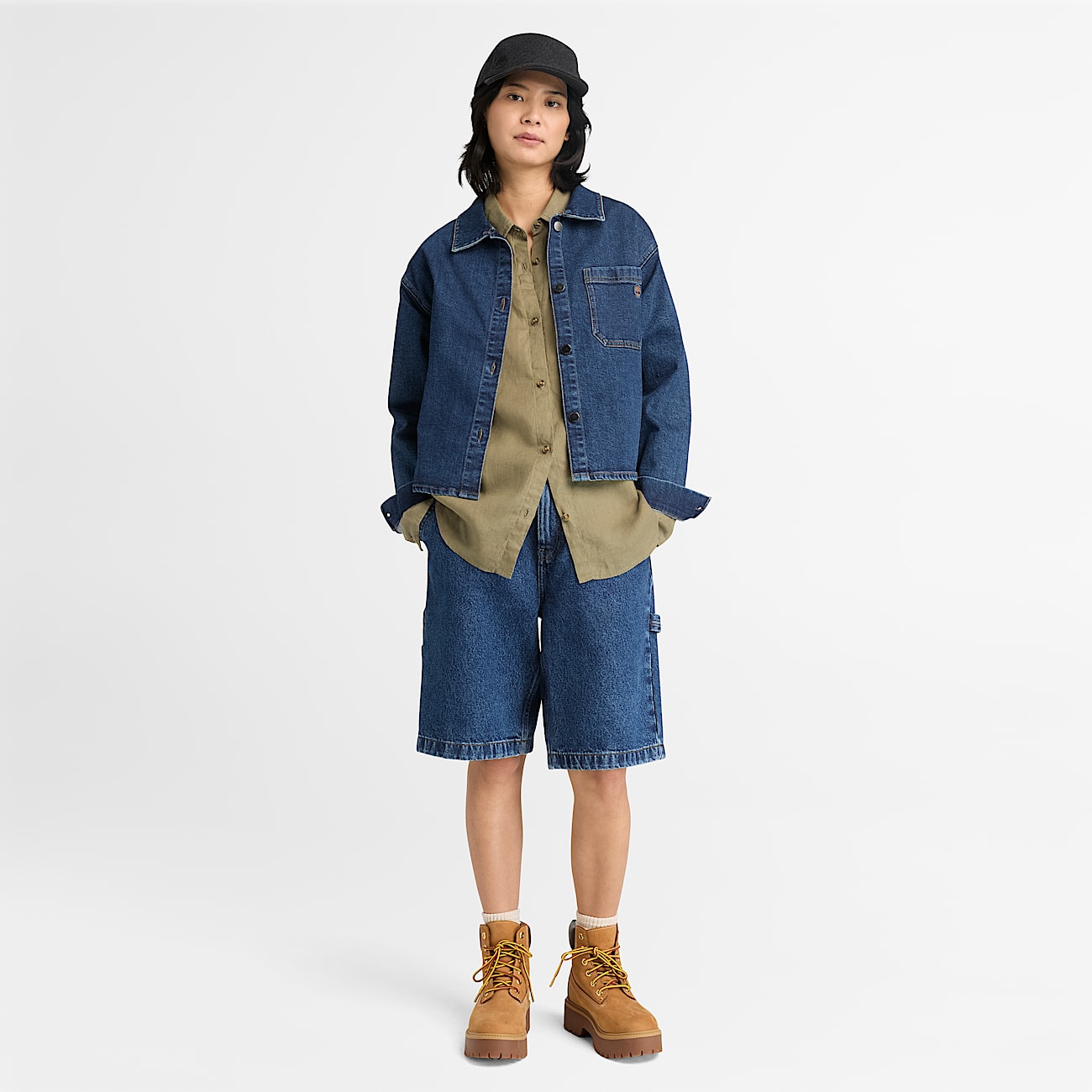 Long-Sleeve Linen Shirt for Women in Brown - 3