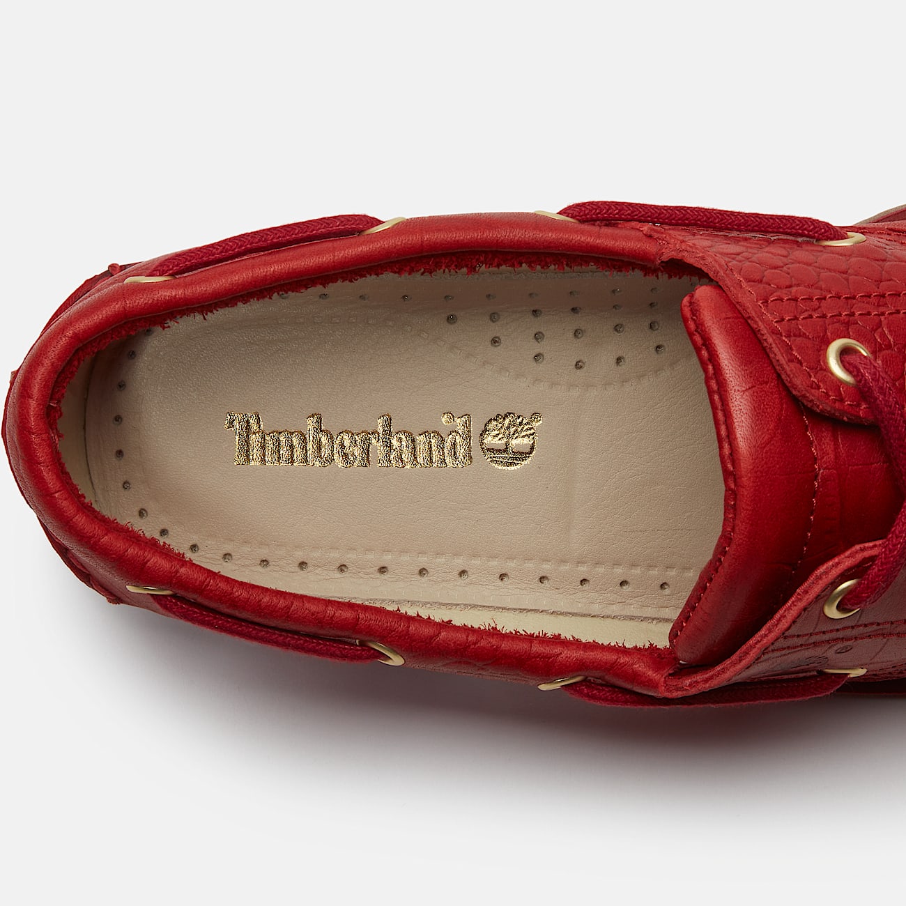 Classic 2Eye Boat Shoe for Men in Red TBL Red ALT8