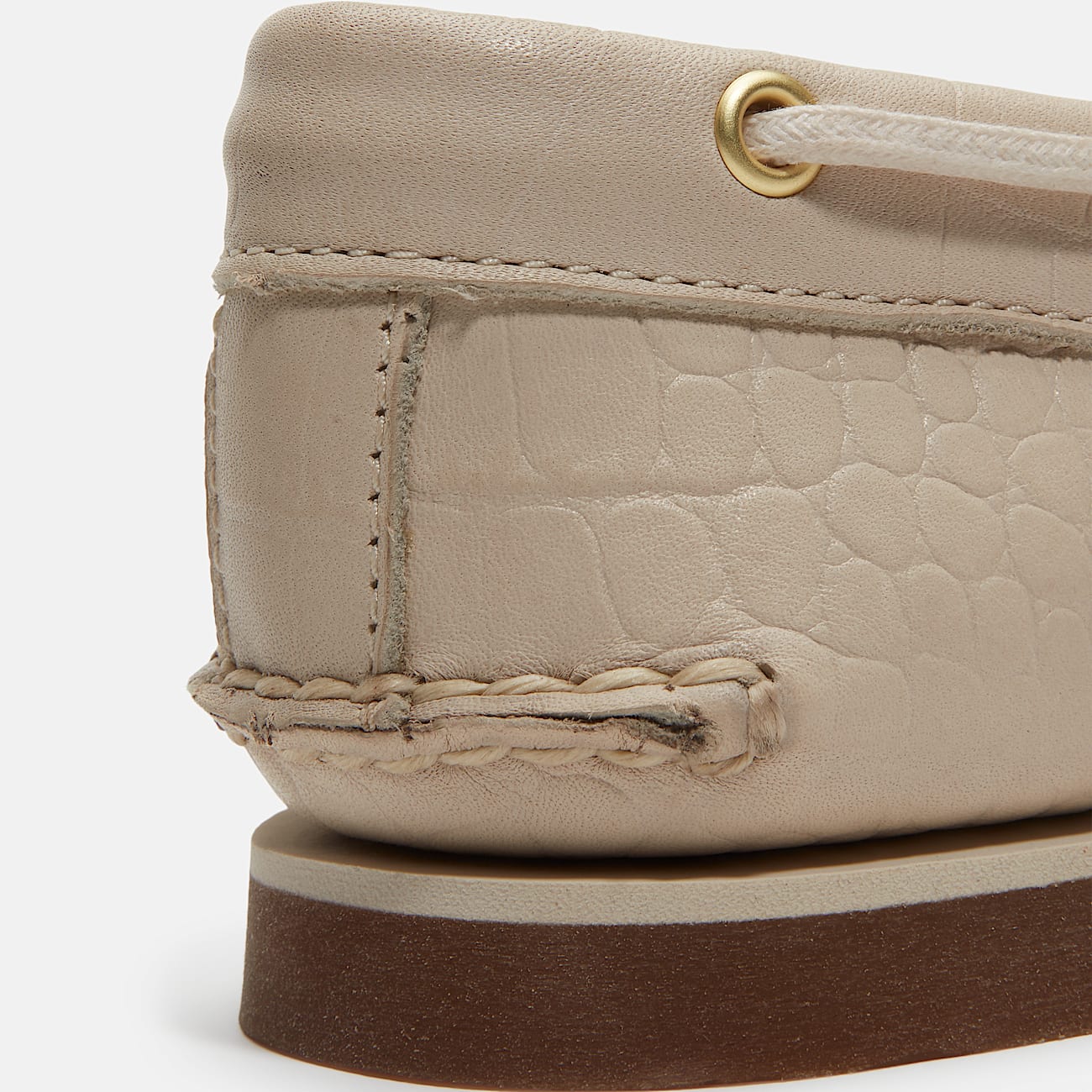 Classic 2Eye Boat Shoe for Men in Beige TBL Beige ALT8