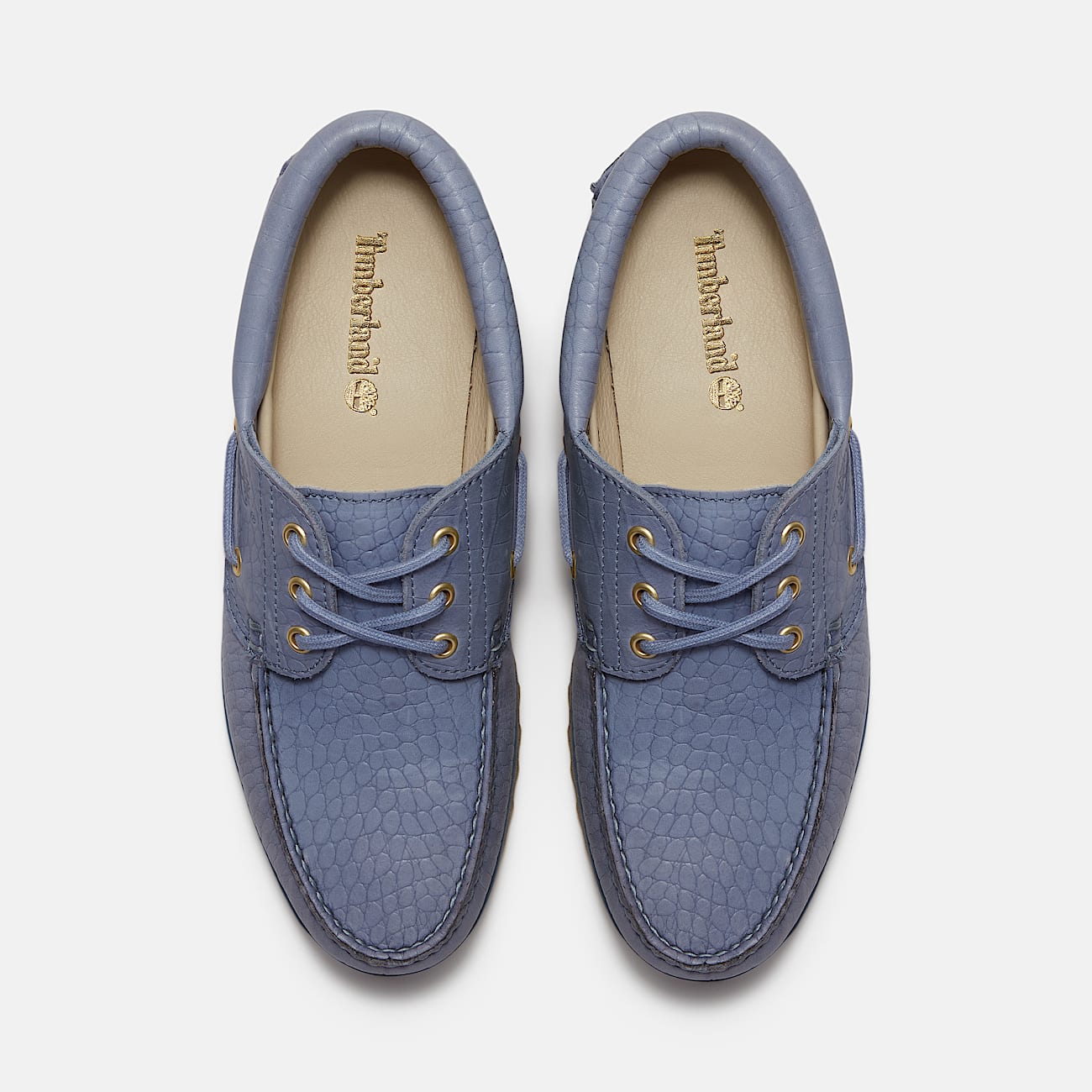Uniseks Timberland Authentic 3Eye Lug Handgenaaide Bootschoen in blauw TBL blauw ALT2