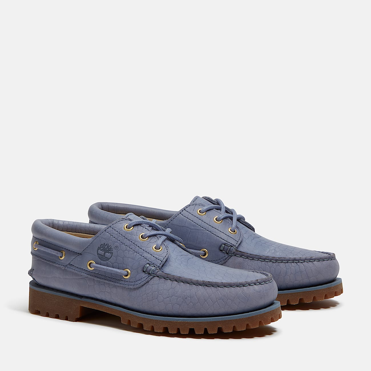 Uniseks Timberland Authentic 3Eye Lug Handgenaaide Bootschoen in blauw TBL blauw ALT4