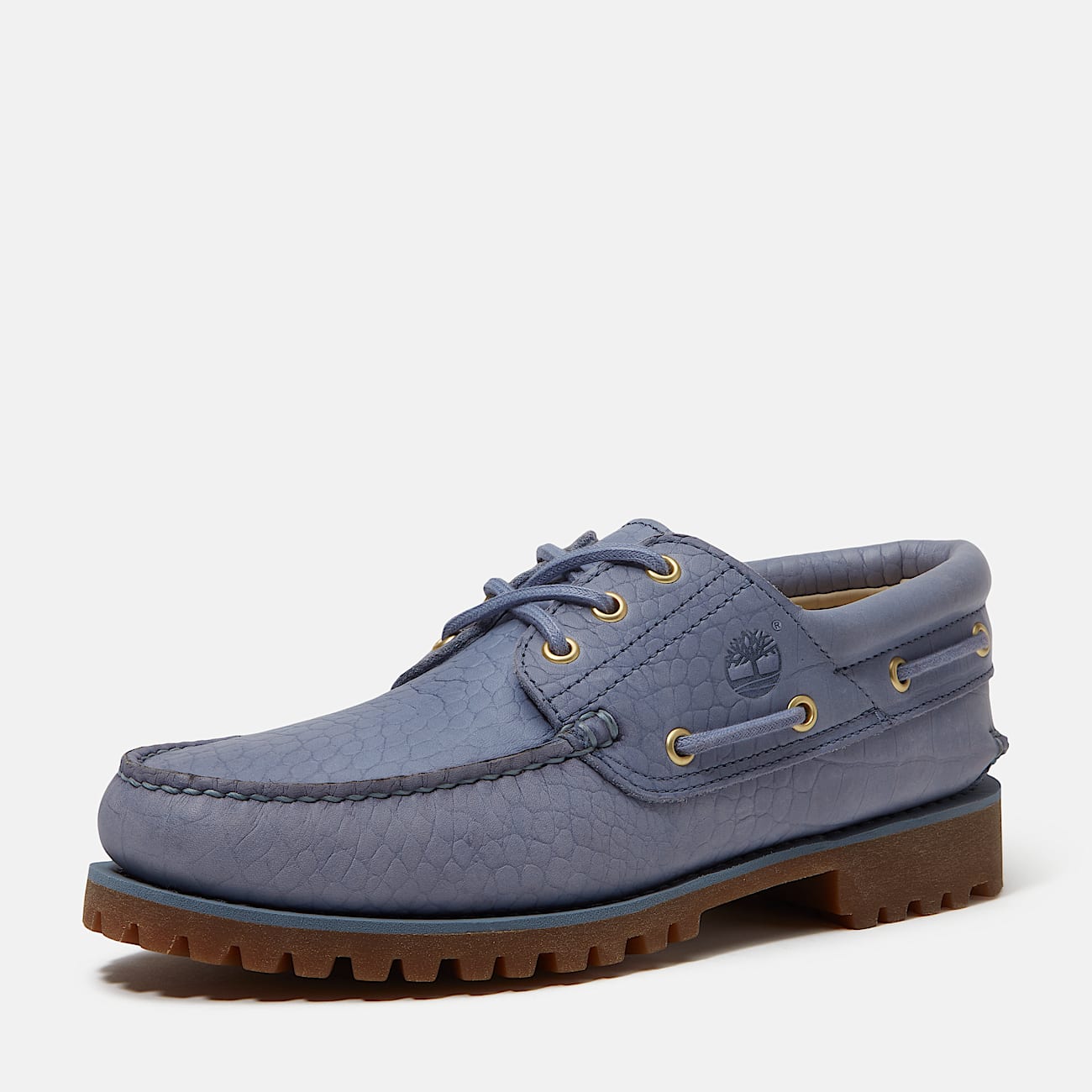 Timberland Authentic 3Eye Lug Handsewn Boat Shoe for Men in Blue TBL Blue ALT11