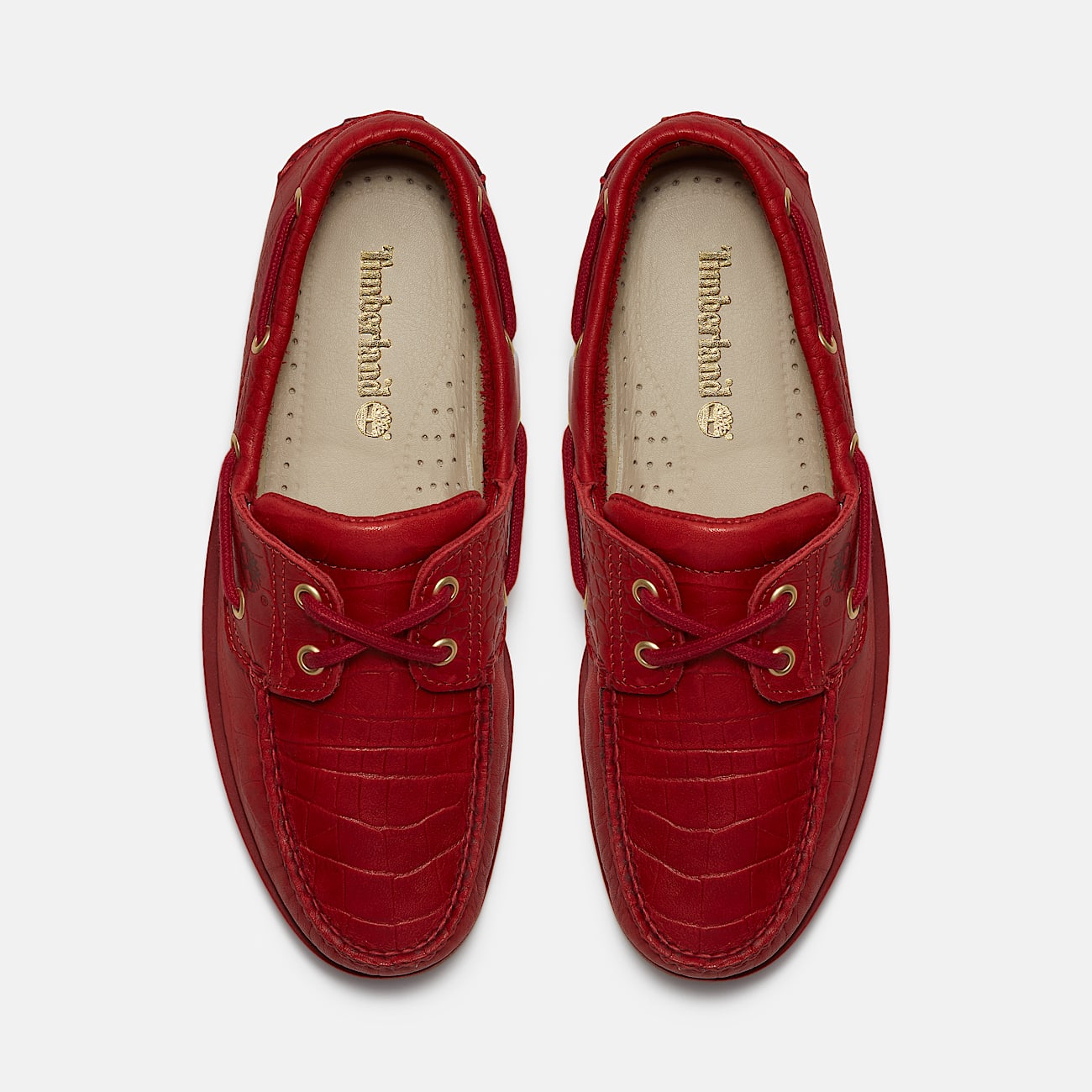 Classic 2Eye Boat Shoe for Men in Red TBL Red ALT2