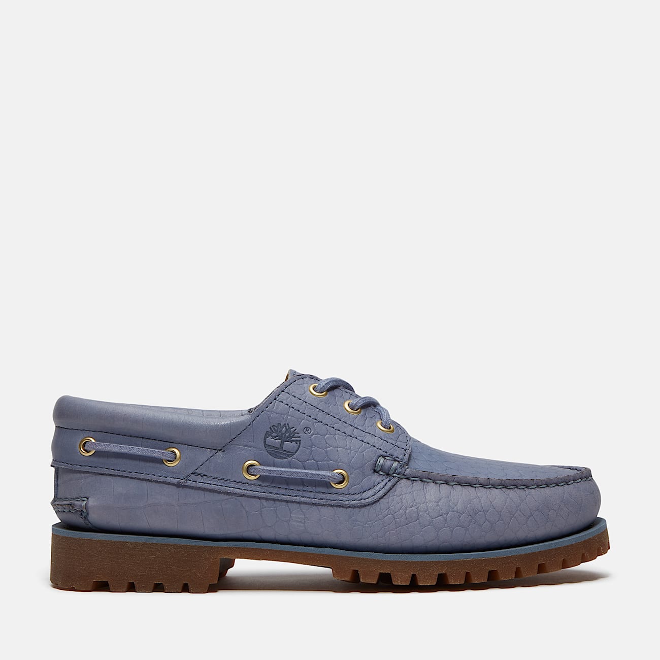 Timberland Authentic 3Eye Lug Handsewn Boat Shoe for Men in Blue TBL Blue HERO