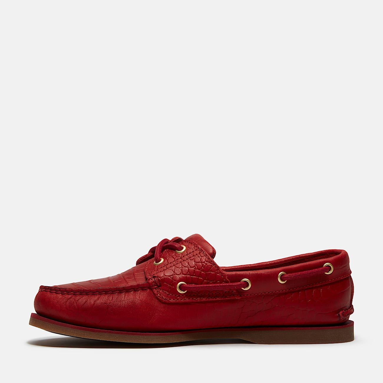 Classic 2Eye Boat Shoe for Men in Red TBL Red ALT6