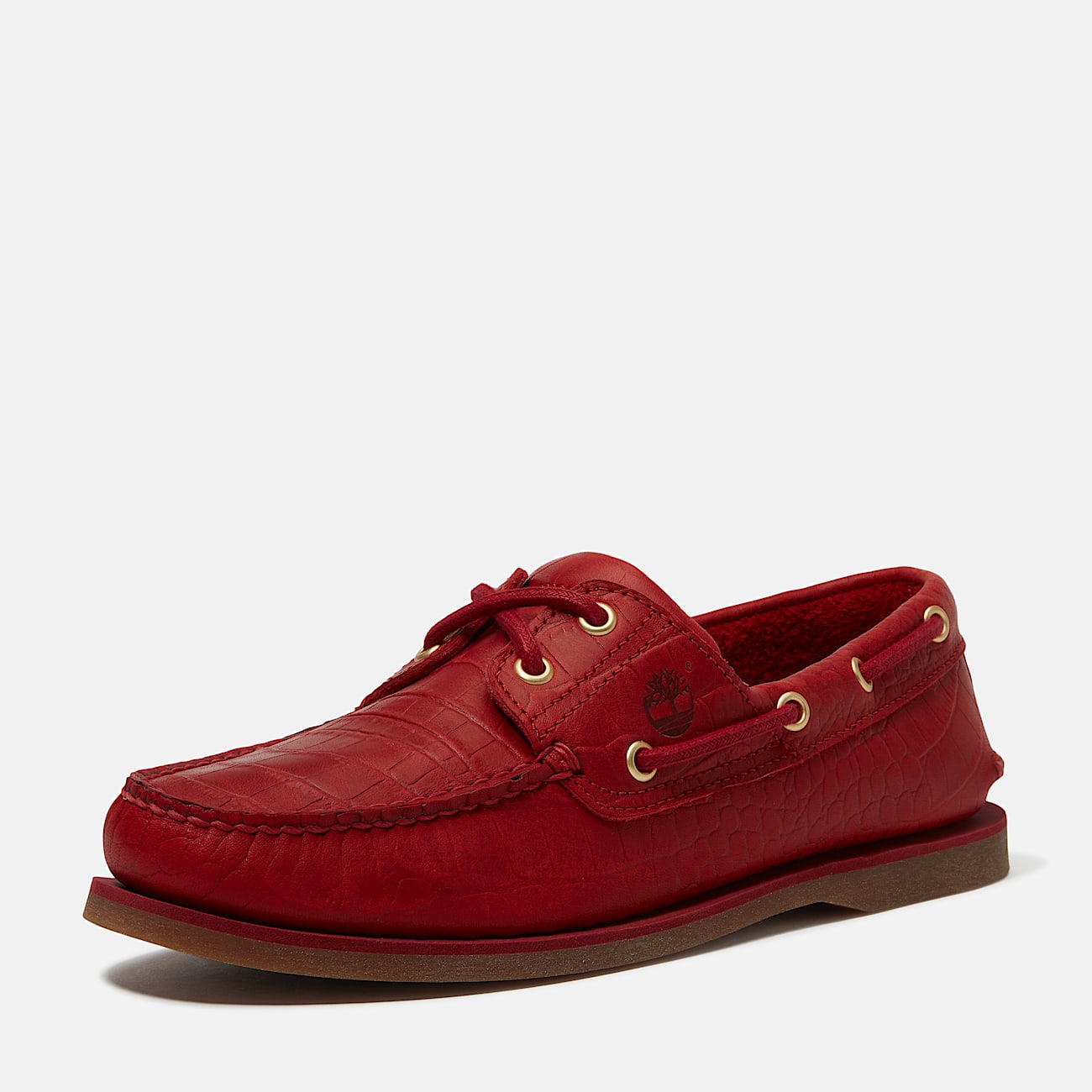 Classic 2Eye Boat Shoe for Men in Red TBL Red ALT9