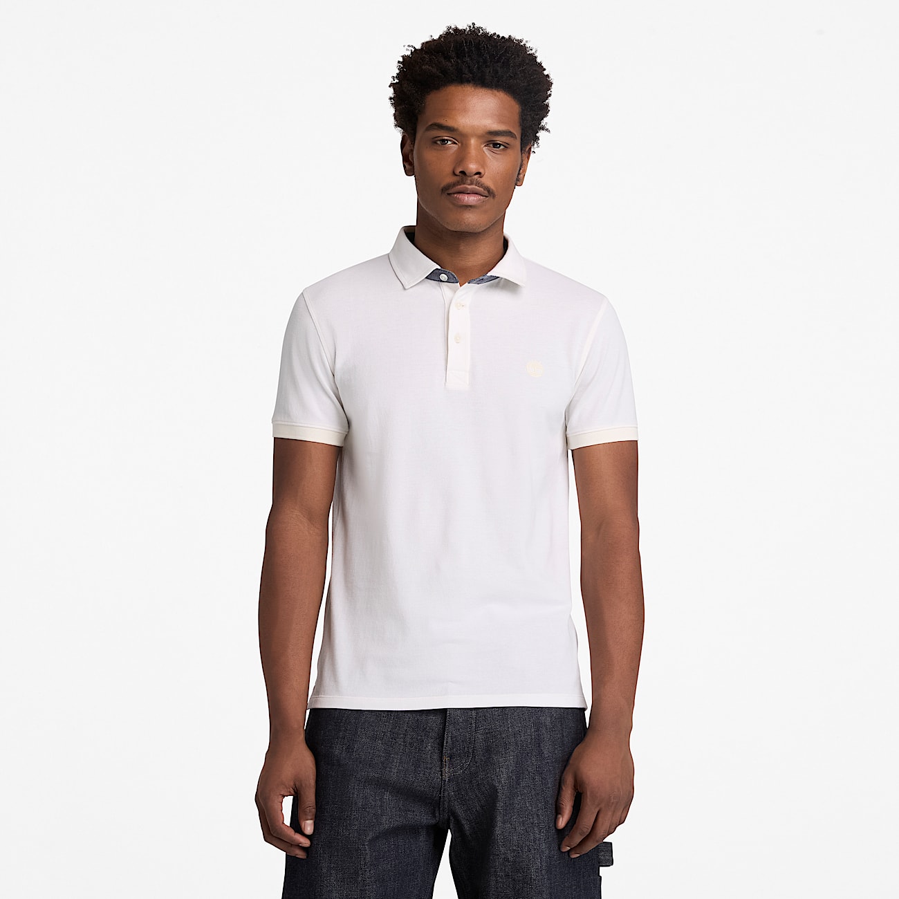 Kurzrmeliges Baboosic Brook OxfordPolohemd fr Herren in Wei TBL Wei ALT1