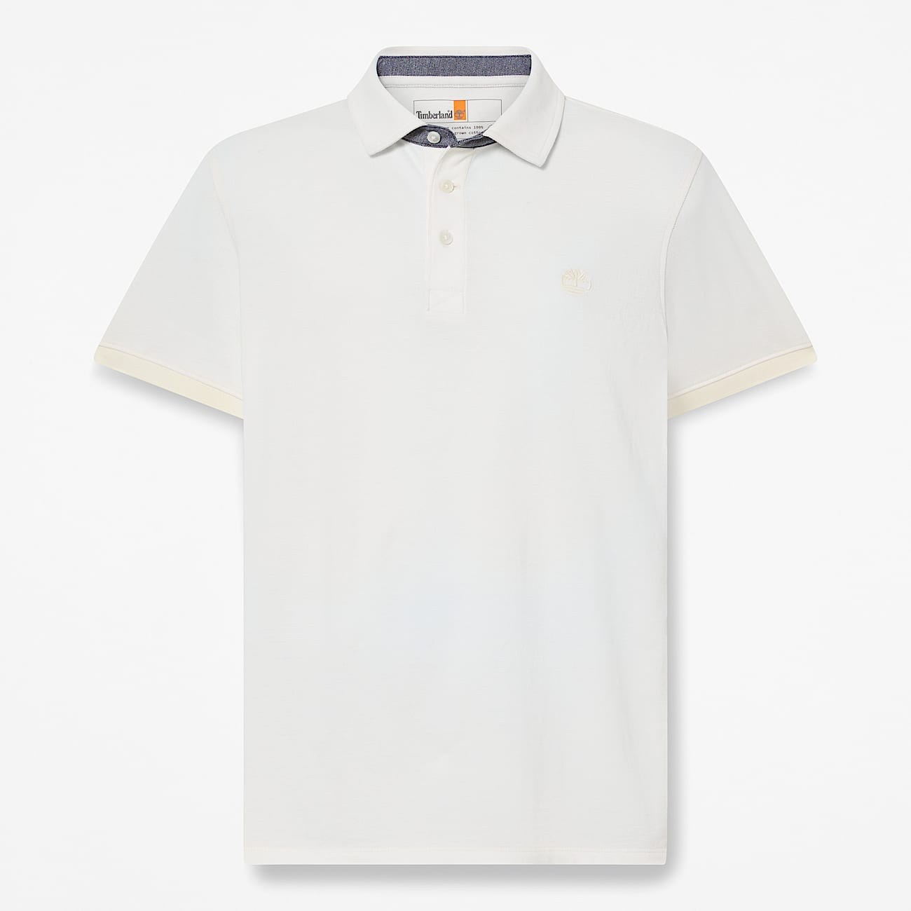 Kurzärmeliges Baboosic Brook Oxford-Polohemd für Herren in Weiß - 1