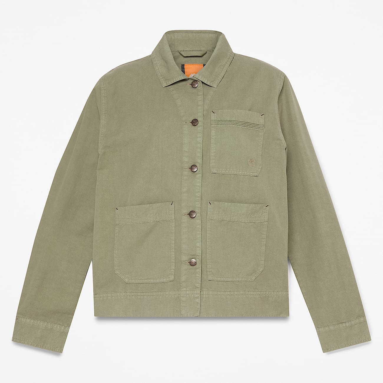 Utility CottonLinen Shacket for Women in Brown TBL Brown HERO