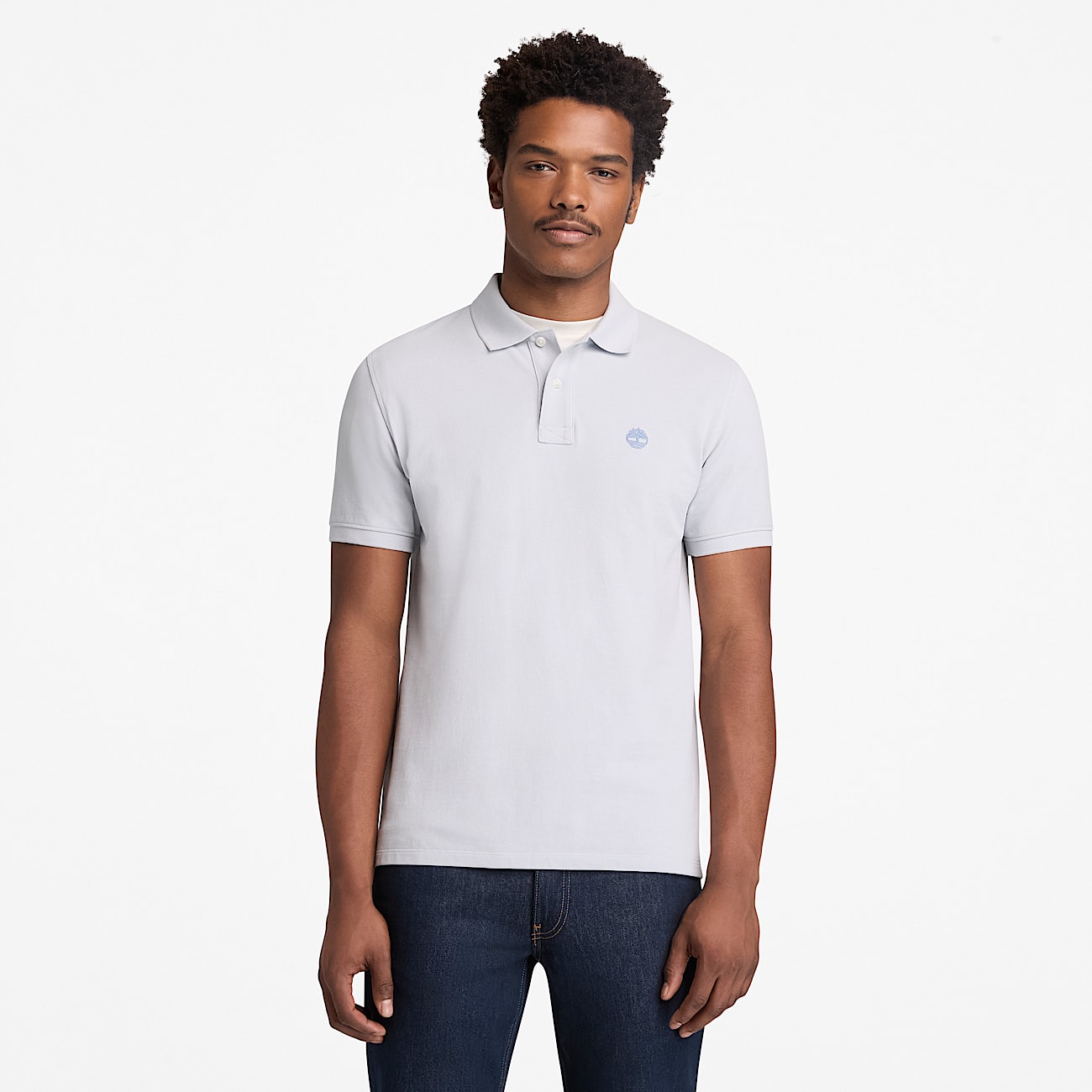 Kurzrmeliges Millers River PiquPolohemd fr Herren in Grau TBL Grau ALT1