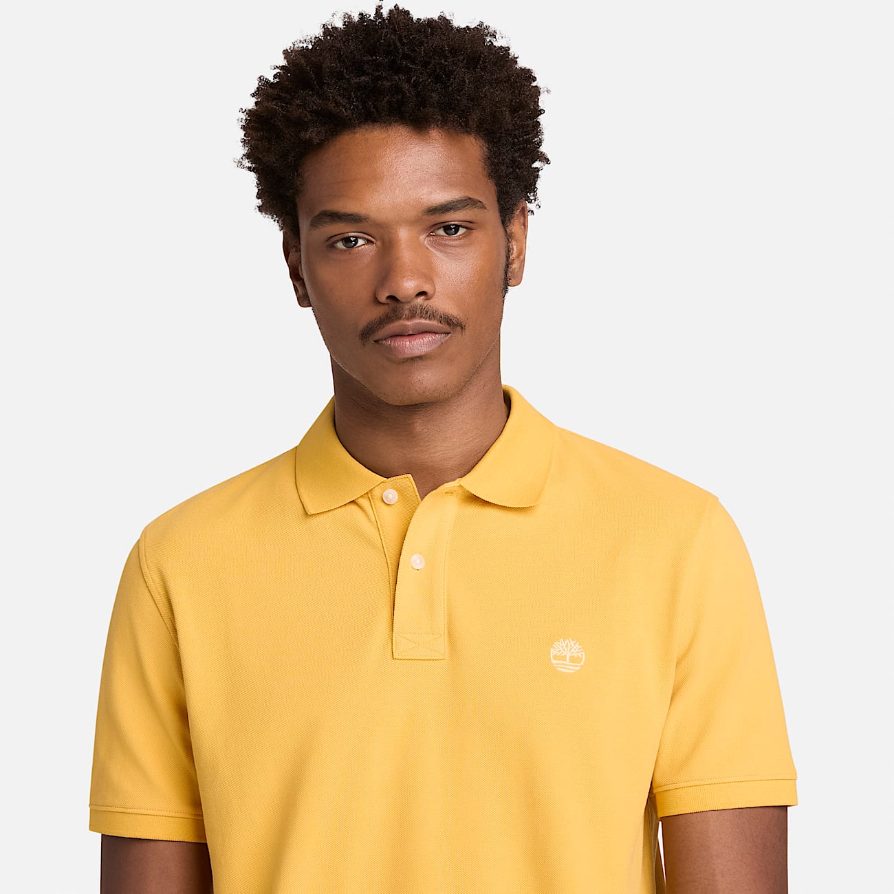 Millers River Short-Sleeve Pique Polo Shirt for Men in Yellow - 4