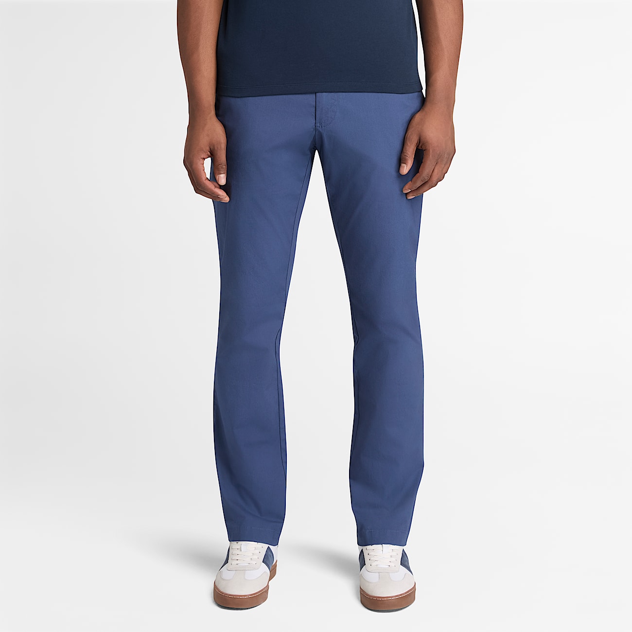 Claremont Chinohose aus Popeline fr Herren in Dunkelblau TBL Blau ALT1