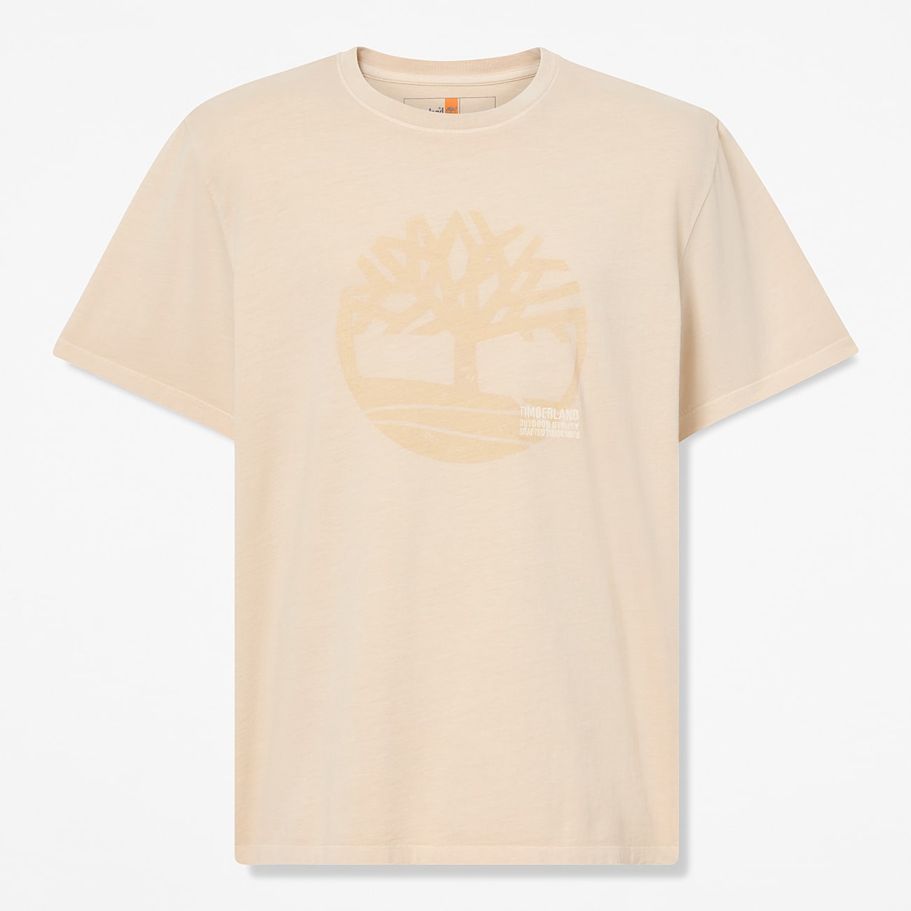 Stckgefrbtes TShirt mit LogoGrafik fr Herren in Beige TBL Beige HERO