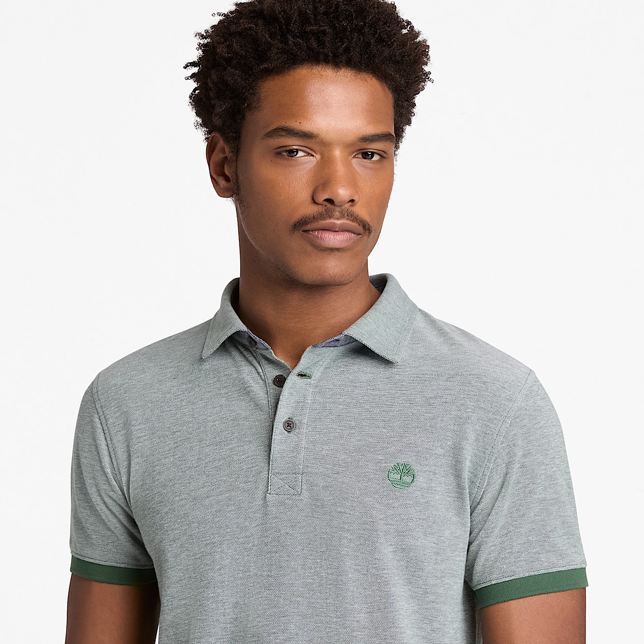 Kurzärmeliges Baboosic Brook Oxford-Polohemd für Herren in Dunkelgrün - 4