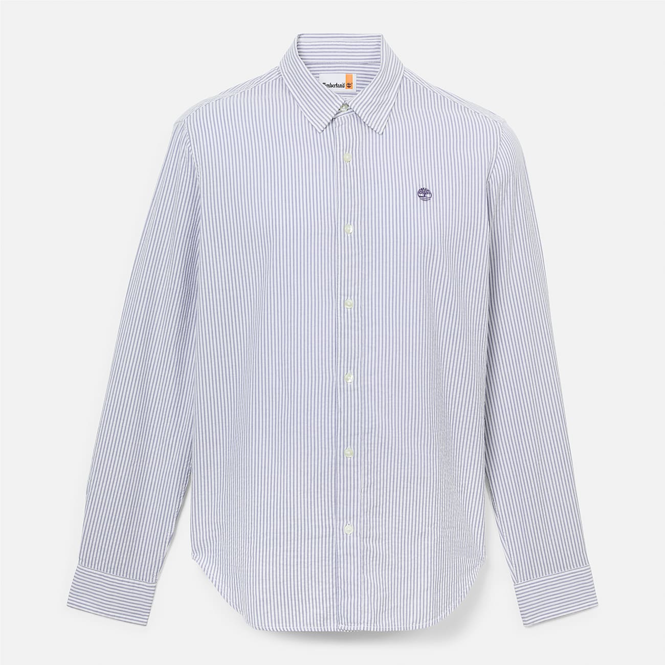 Chemise raye  manches longues en seersucker pour homme en bleu TBL bleu HERO