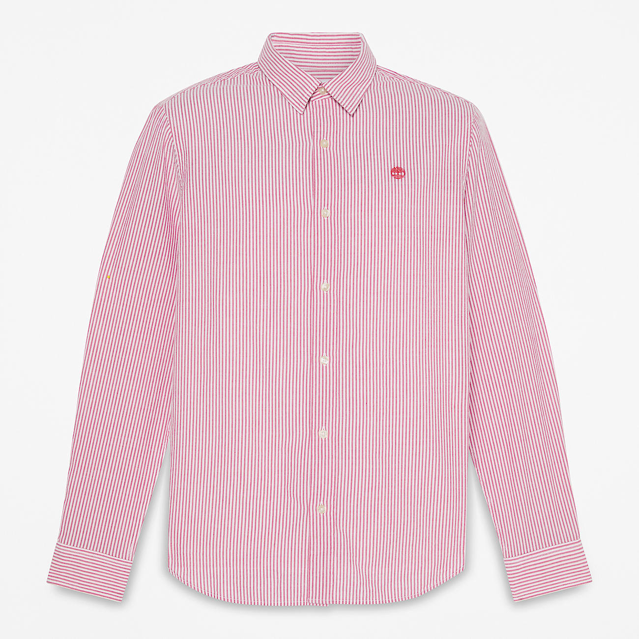 Chemise raye  manches longues en seersucker pour homme en Rouge TBL rouge HERO