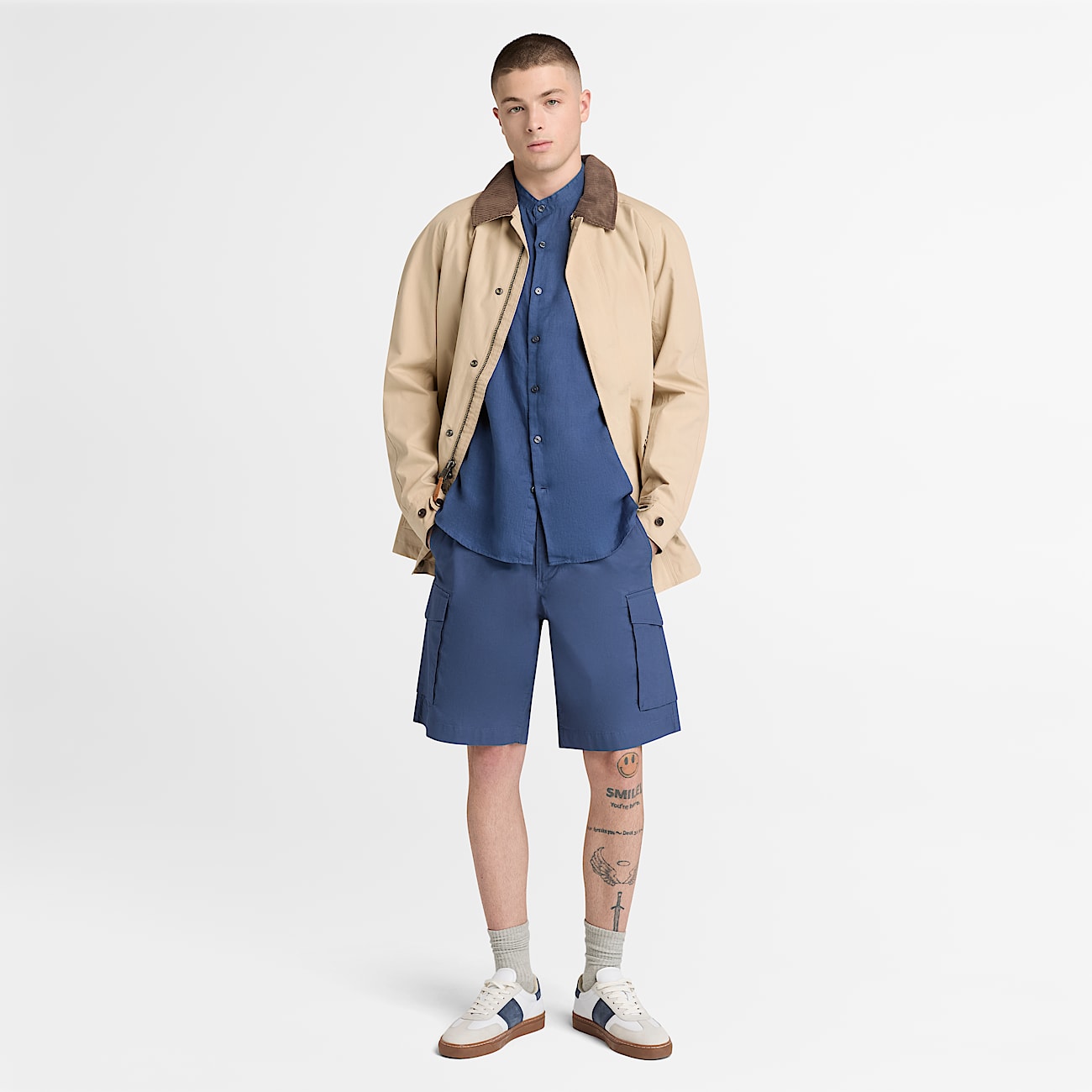 Mill Brook Linen Shirt for Men in Dark Blue TBL Blue ALT2